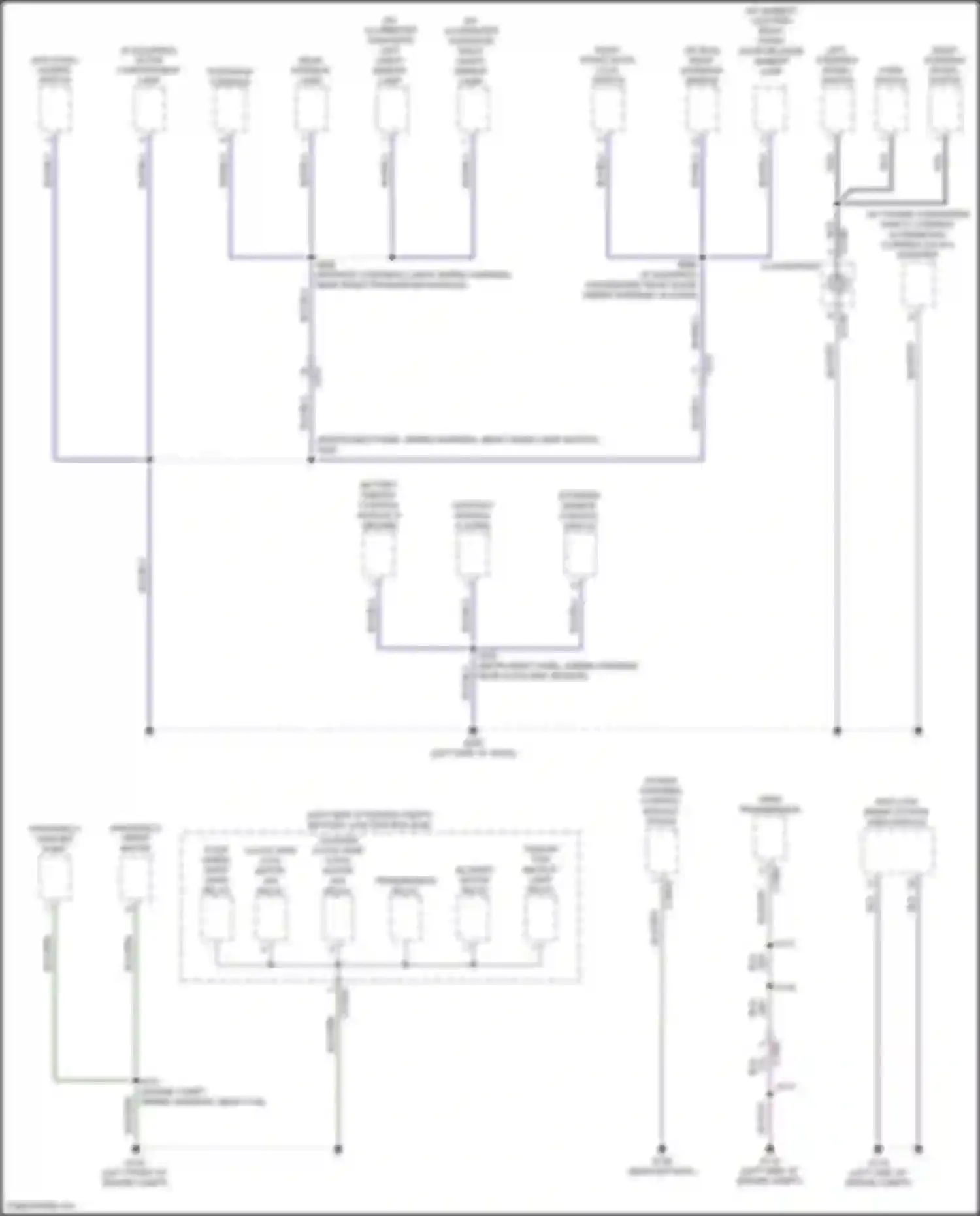 Ranger Ford T6 facelift 2 (2019-2022): Ground distribution circuit (4 of 5)