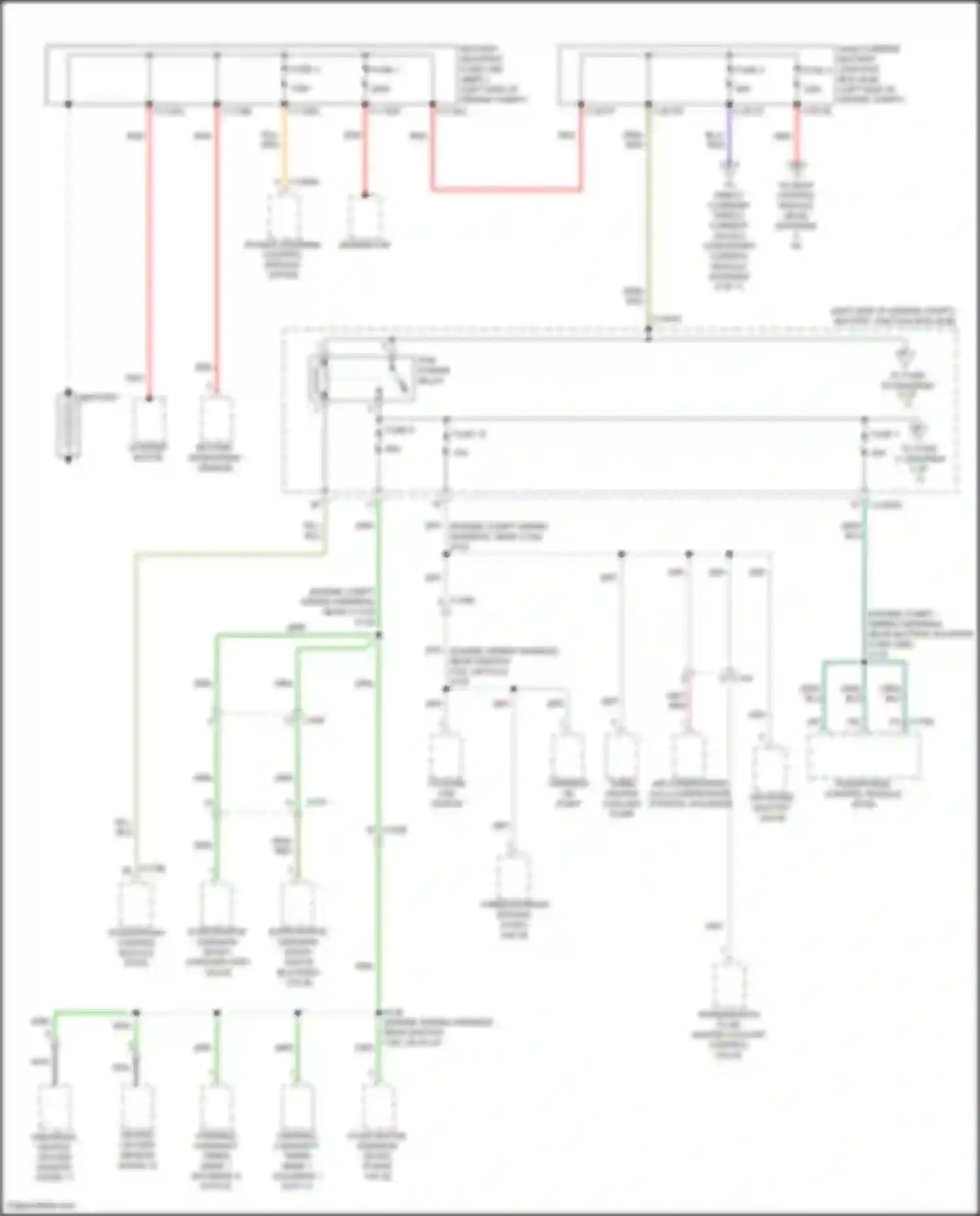 Ranger Ford T6 facelift 2 (2019-2022): Power distribution circuit (1 of 7)