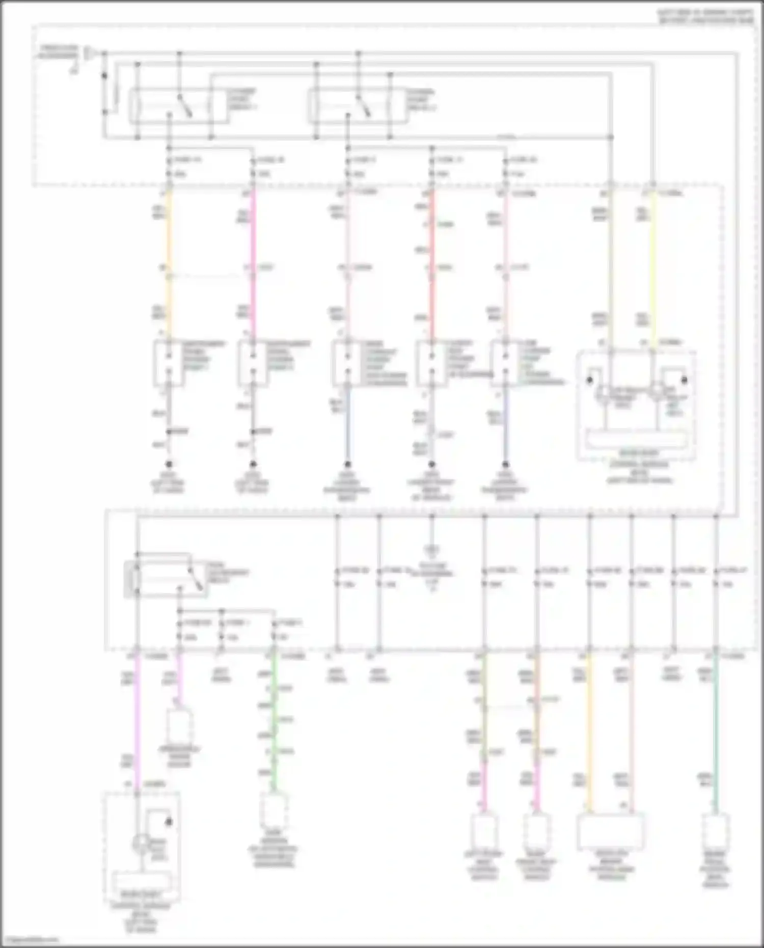 Ranger Ford T6 facelift 2 (2019-2022): Power distribution circuit (3 of 7)