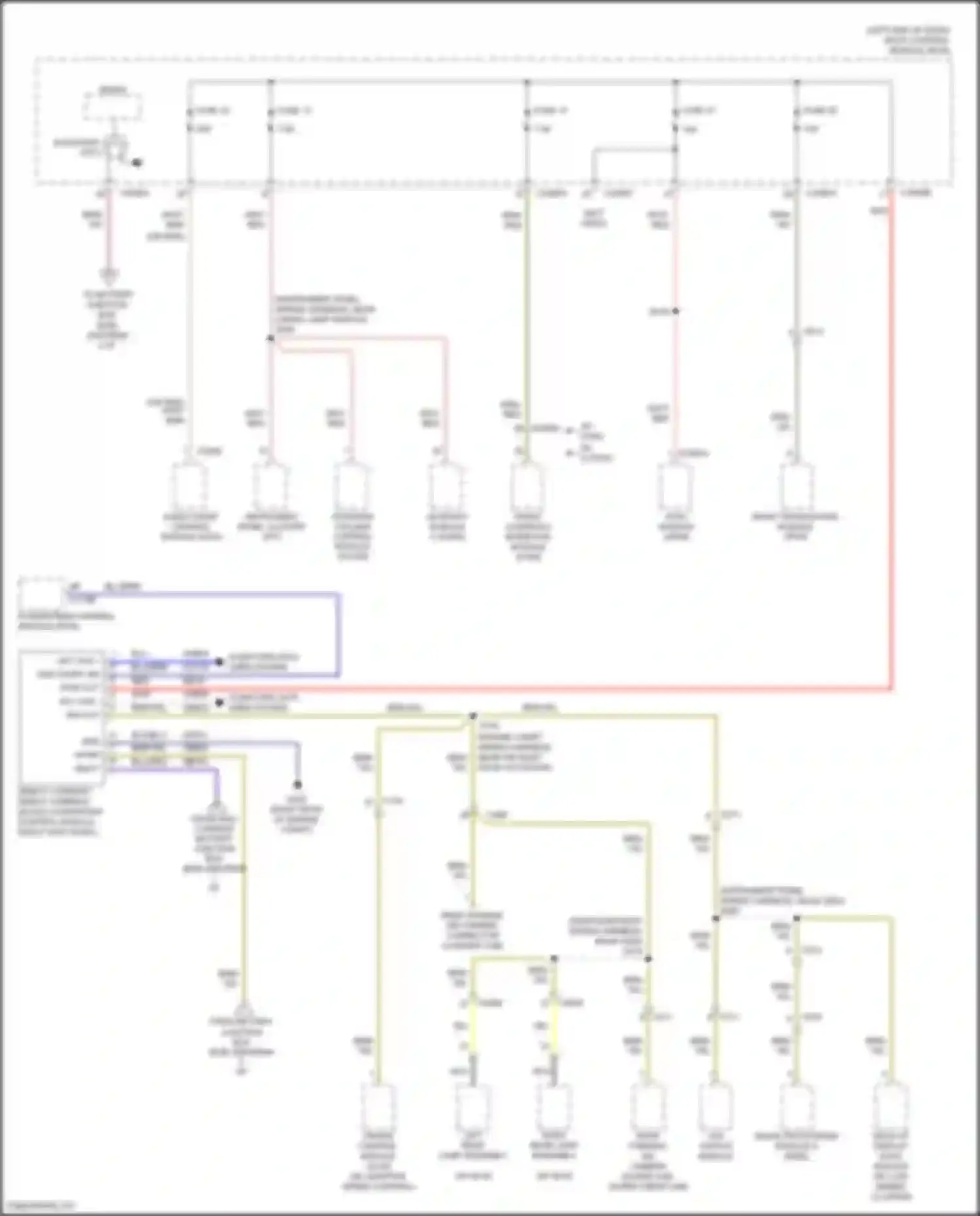 Ranger Ford T6 facelift 2 (2019-2022): Power distribution circuit (6 of 7)