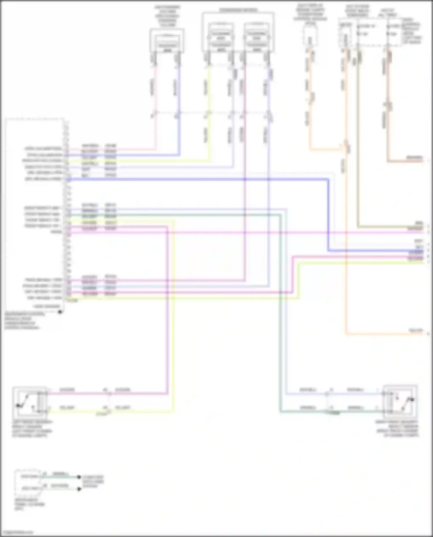 Ranger Ford T6 facelift 2 (2019-2022): Supplemental restraints circuit (1 of 3)