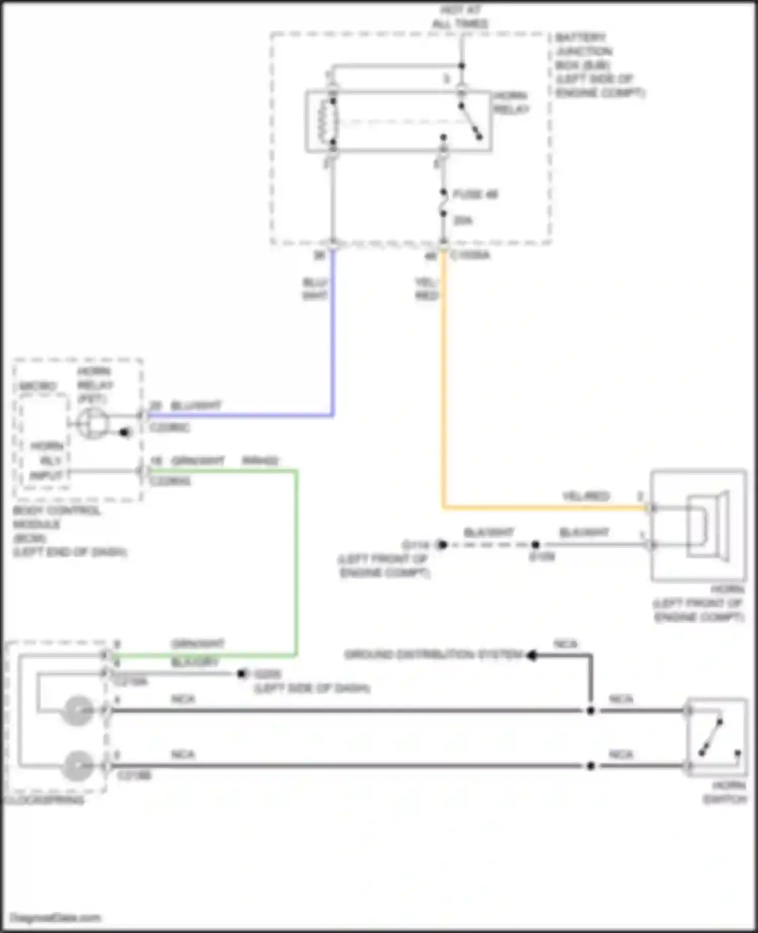 Wiring diagram red for Ford Ranger T6 facelift 2 (2019-2022) (33 of 34)