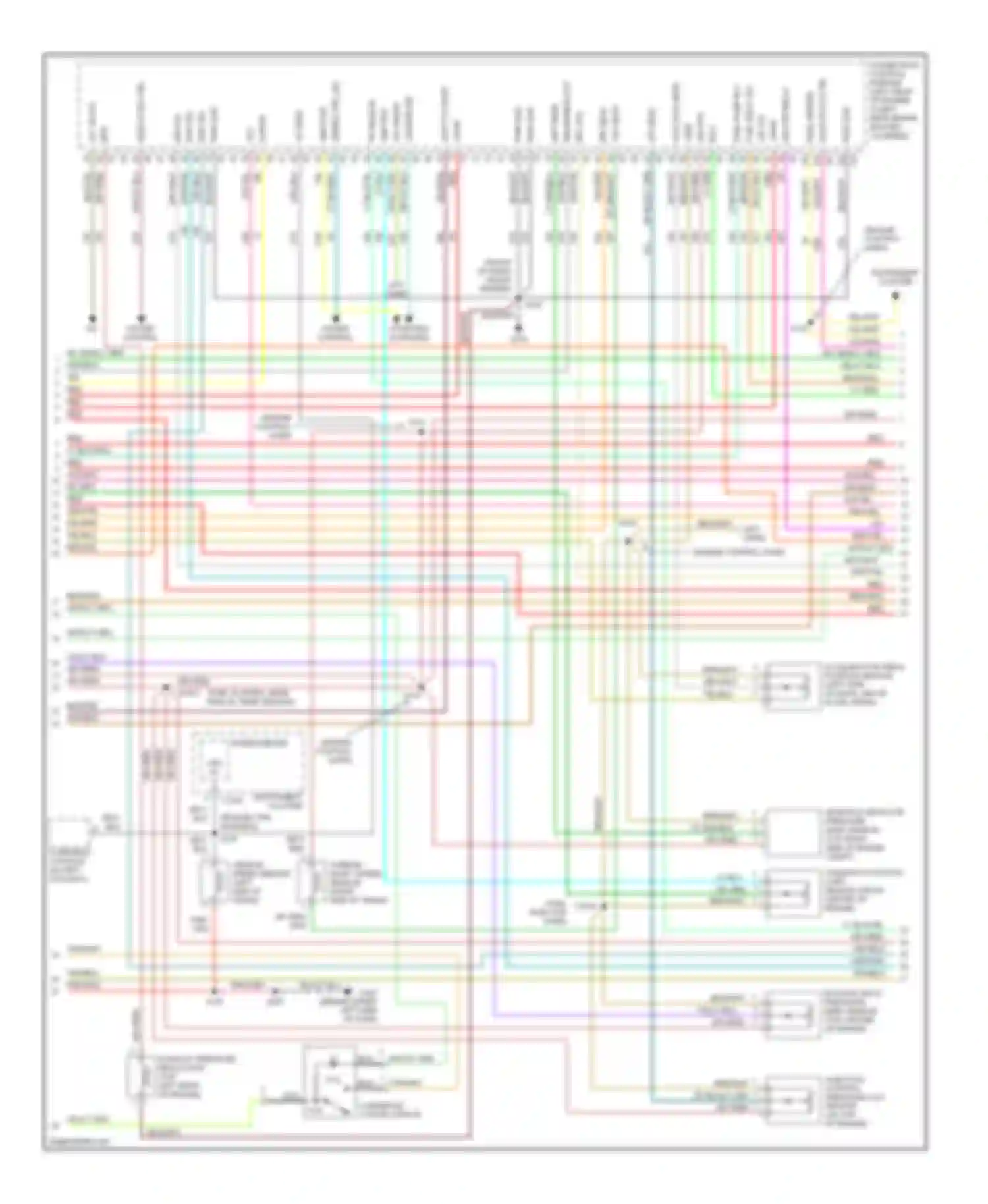 RV Cutaway E350 Super Duty Ford  (1999-2011): Wiring diagram engine performance 7.3l di turbo diesel, california (2 of 3)