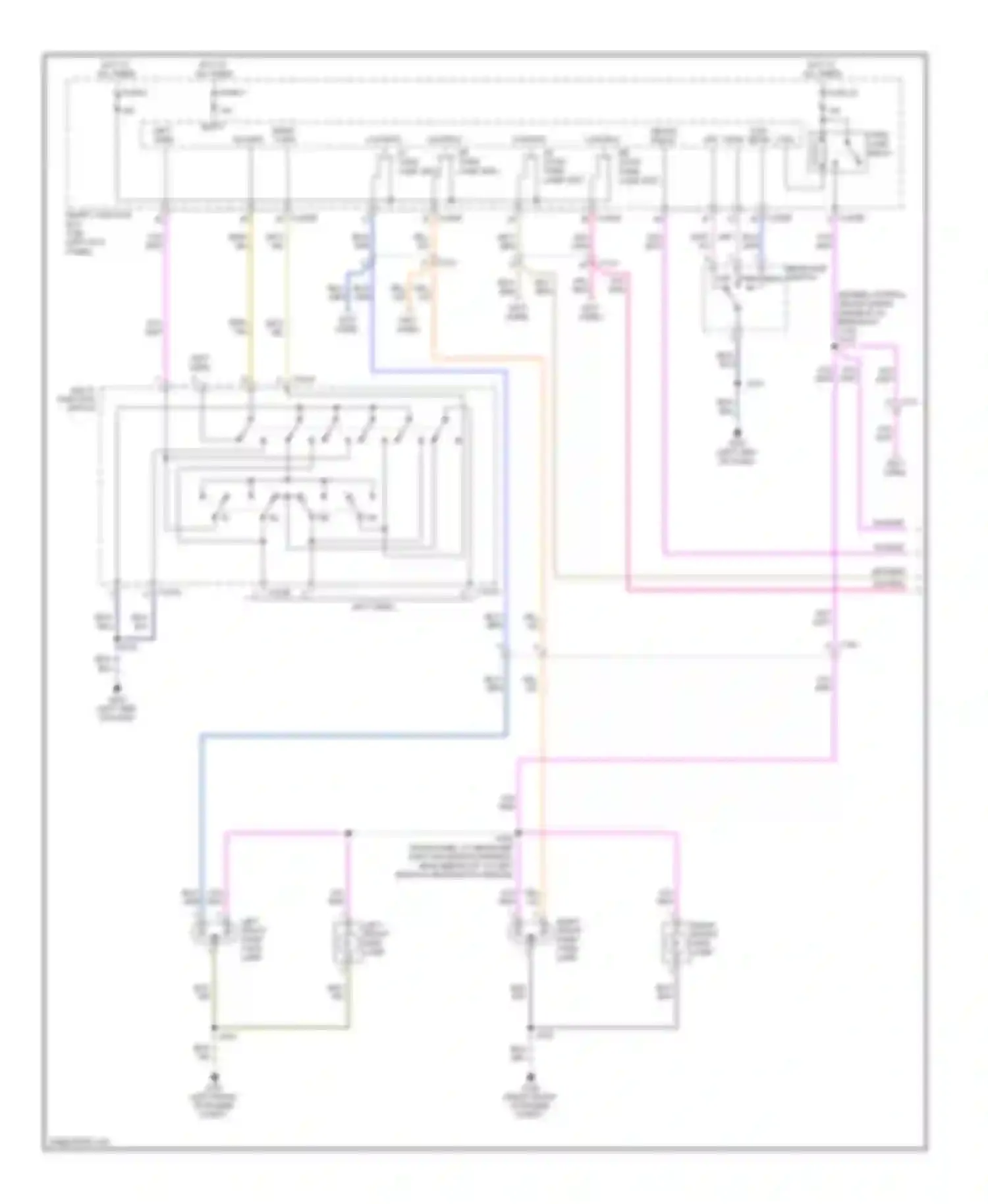 RV Cutaway E350 Super Duty Ford  (1999-2011): Exterior lamps circuit, cutaway (1 of 2)