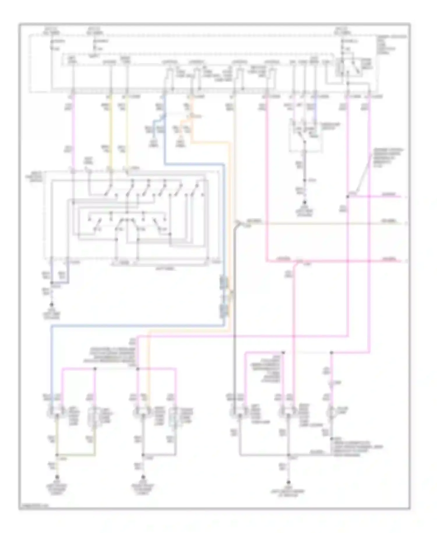 RV Cutaway E350 Super Duty Ford  (1999-2011): Exterior lamps circuit, except cutaway & stripped chassis (1 of 2)