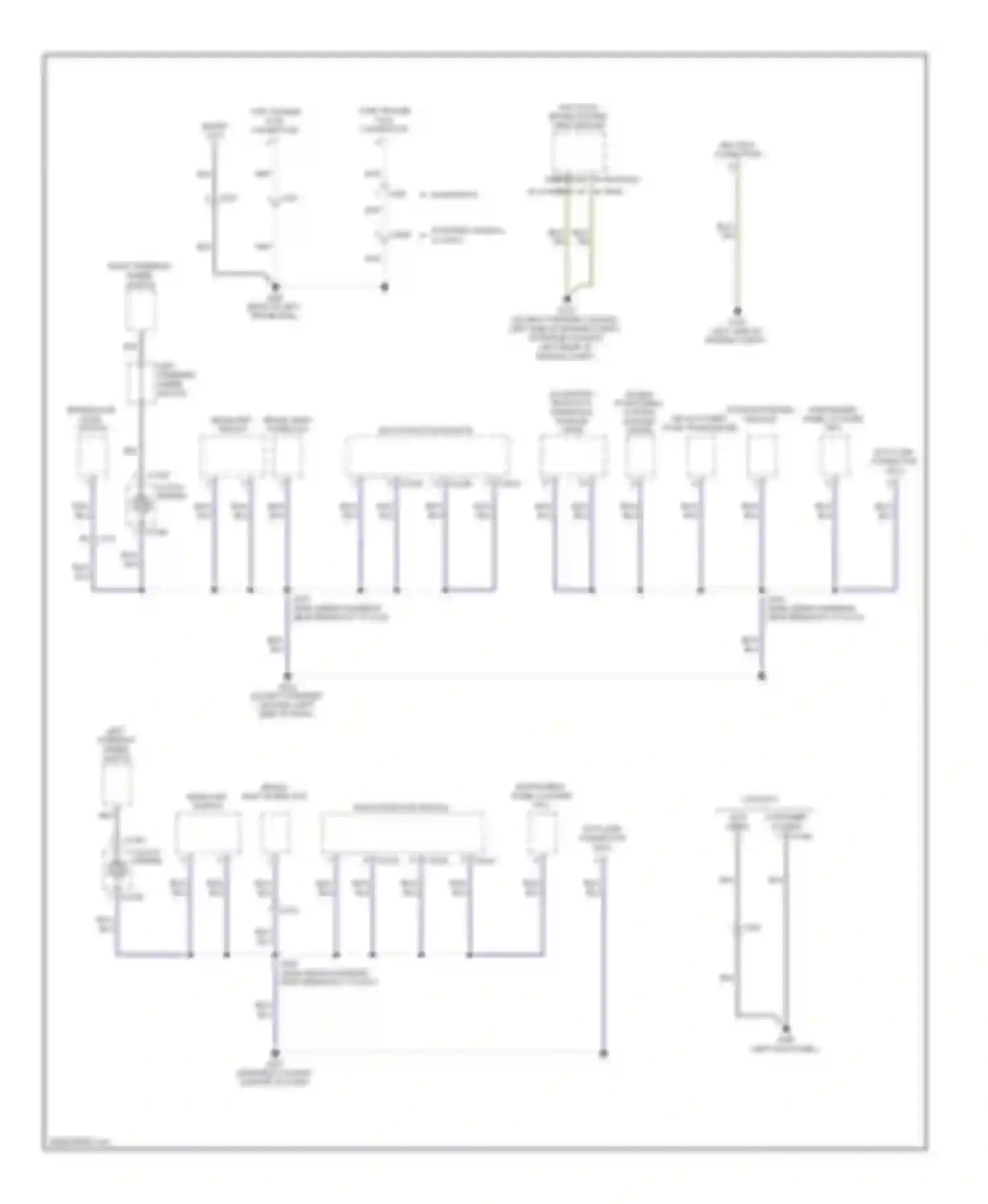 RV Cutaway E350 Super Duty Ford  (1999-2011): Ground distribution circuit (2 of 5)