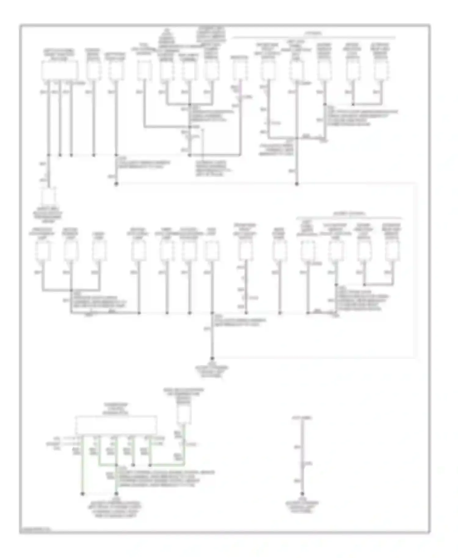 RV Cutaway E350 Super Duty Ford  (1999-2011): Ground distribution circuit (3 of 5)