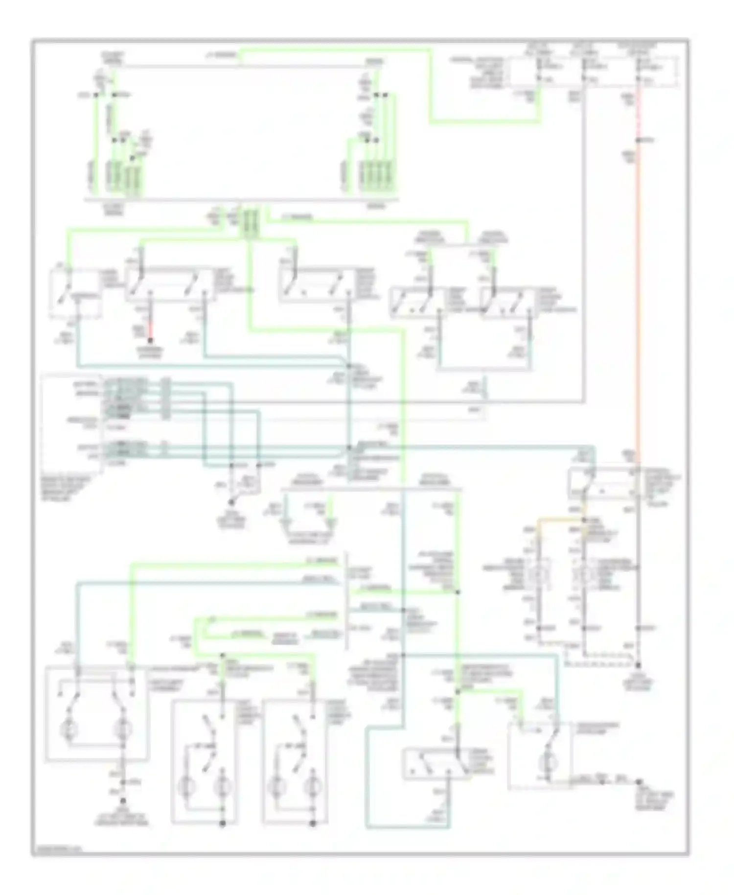 RV Cutaway E350 Super Duty Ford  (1999-2011): Courtesy lamps circuit, except cutaway with entertainment system (1 of 2)
