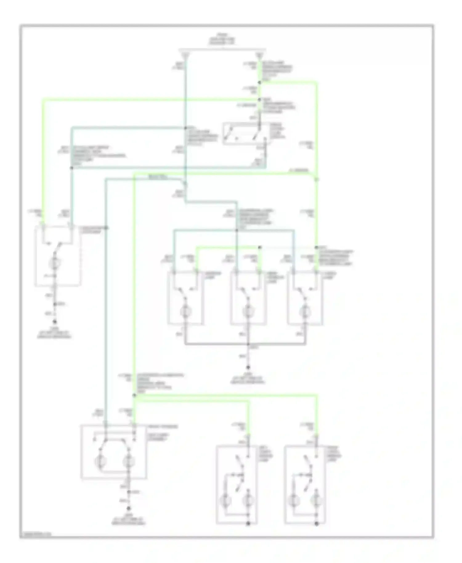 RV Cutaway E350 Super Duty Ford  (1999-2011): Courtesy lamps circuit, except cutaway with entertainment system (2 of 2)