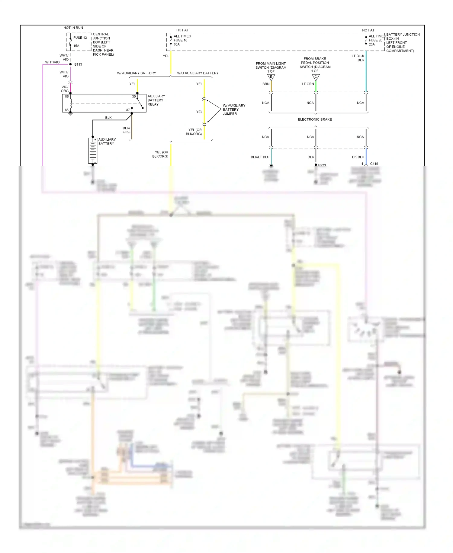 Ford RV Cutaway E350 Super Duty  (1999-2011) from multi-function switch wiring diagram  (1 of 1)