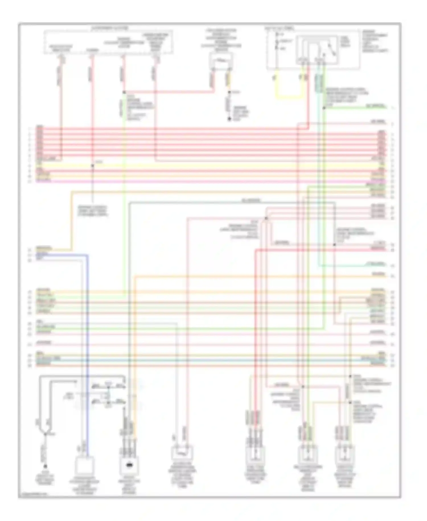 RV Cutaway E350 Ford  (1997-1998): Wiring diagram engine performance 5.4ls (2 of 4)