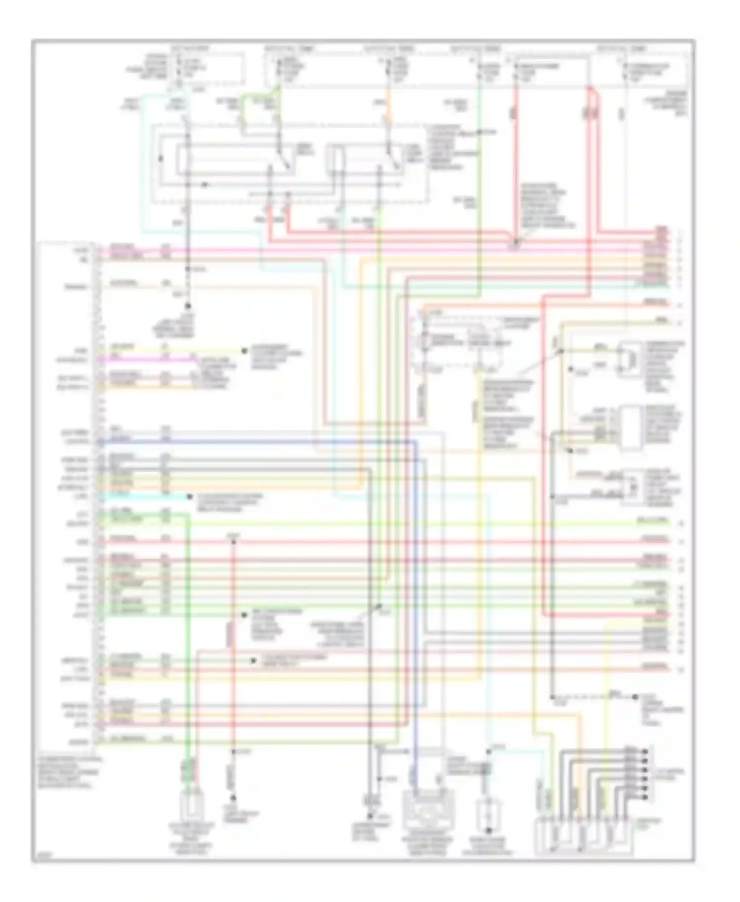 Taurus Ford III (1995-1999): Wiring diagram engine performance 3.0l 12-valves (1 of 3)