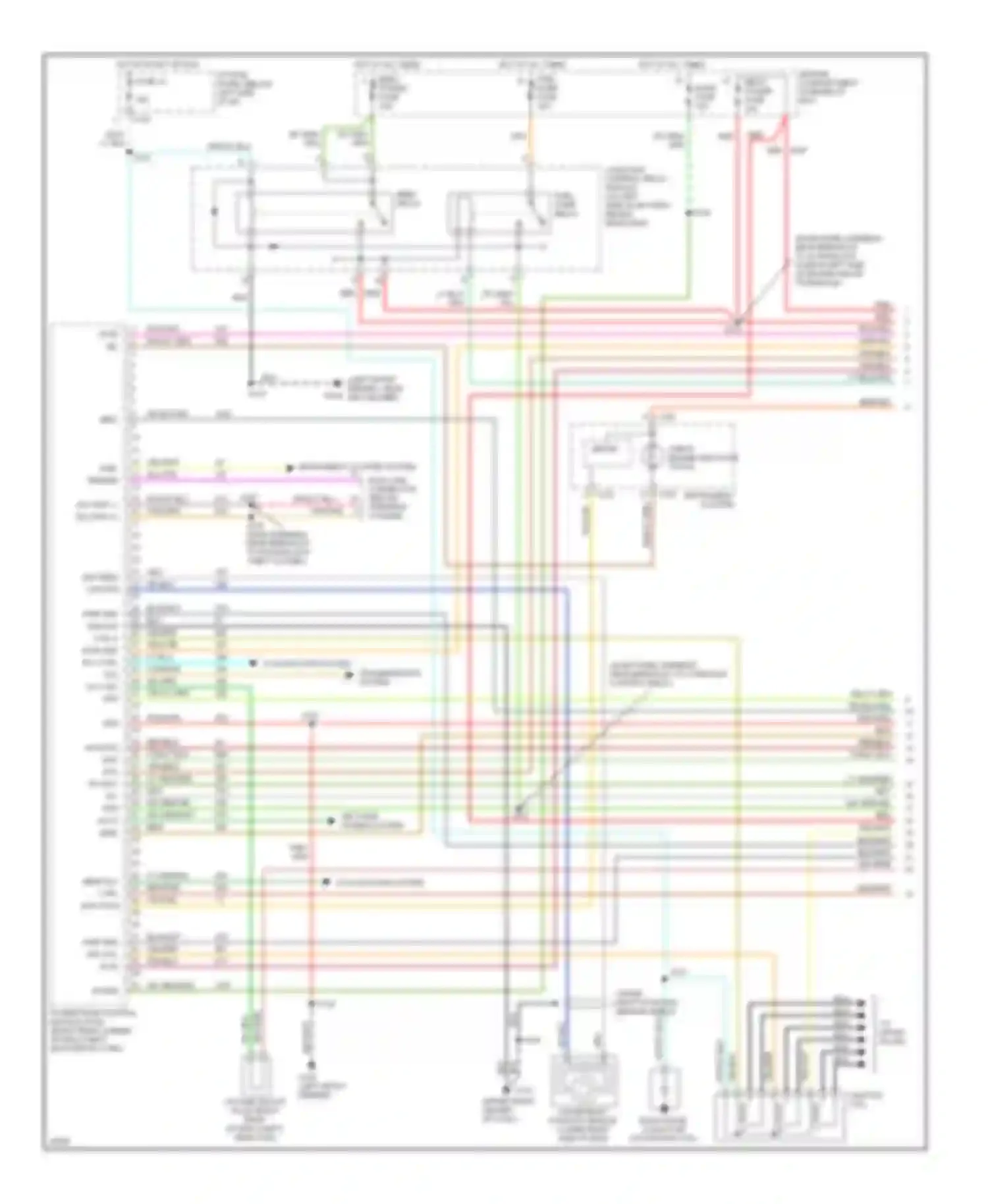Taurus Ford III (1995-1999): Wiring diagram engine performance 3.0l 24-valves (1 of 3)
