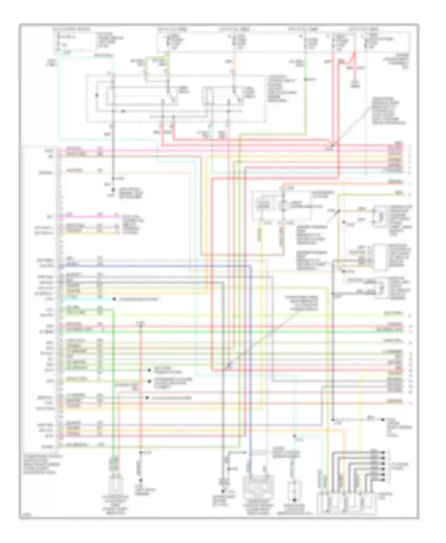 Taurus Ford III (1995-1999): Wiring diagram engine performance 3.0l flex fuels (1 of 3)