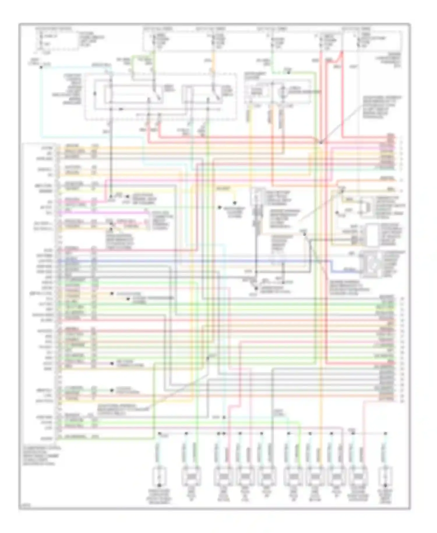 Taurus Ford III (1995-1999): Wiring diagram engine performance 3.4l shos (1 of 3)