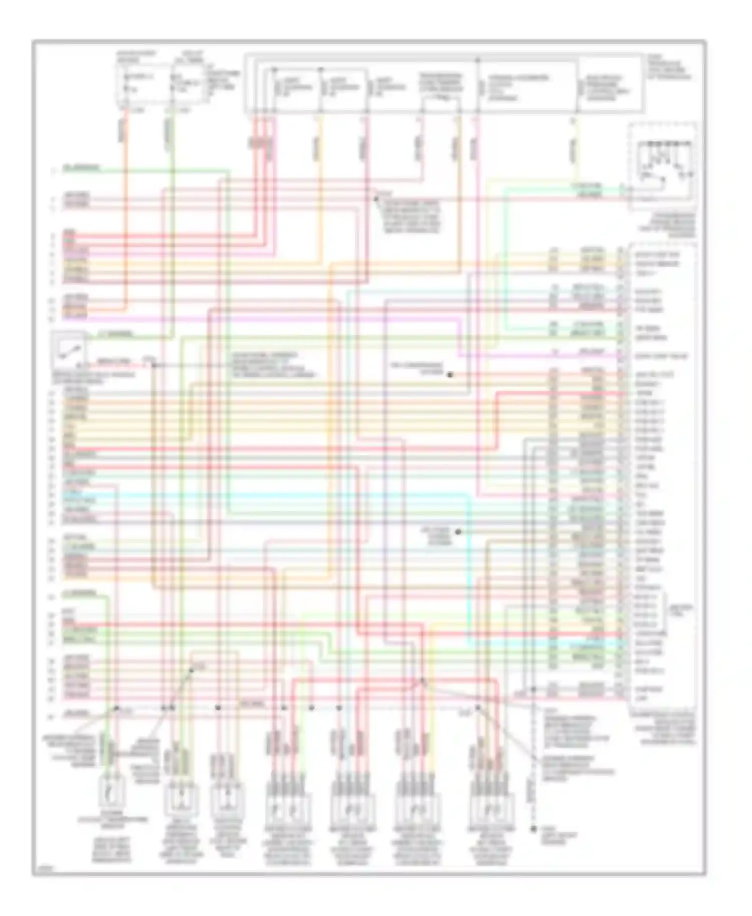 Taurus Ford III (1995-1999): Wiring diagram engine performance 3.4l shos (3 of 3)