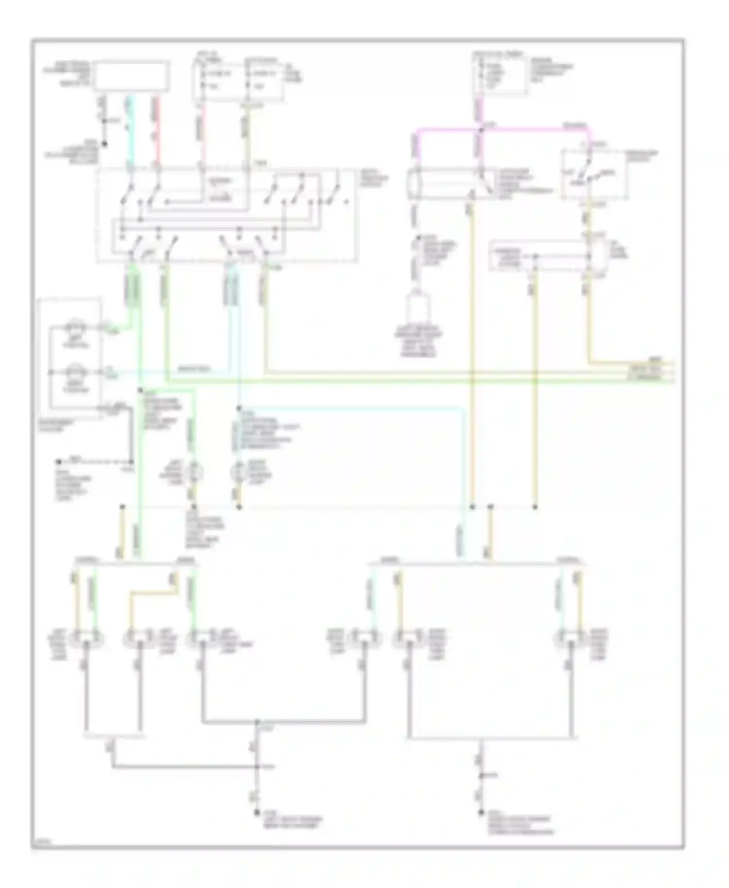 Taurus Ford III (1995-1999): Exterior lamps circuit, wagon without lamp out warning (1 of 2)