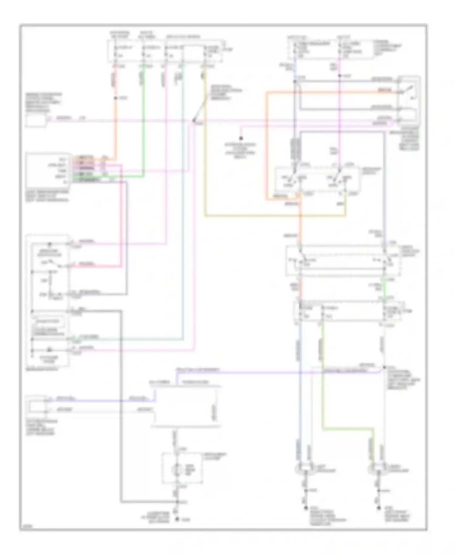 Taurus Ford III (1995-1999): Autolamps circuit, without drl