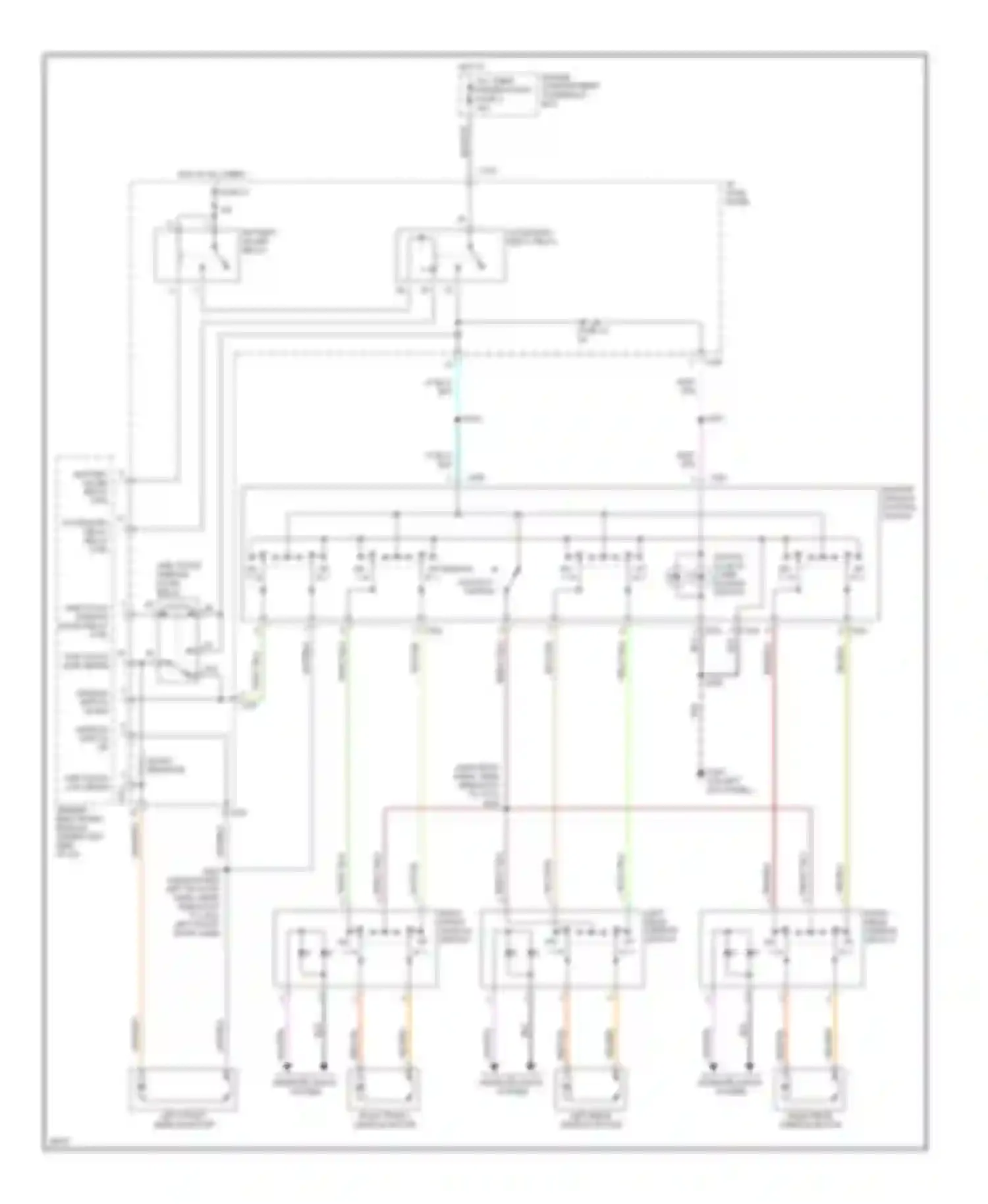 Taurus Ford III (1995-1999): Power window circuit