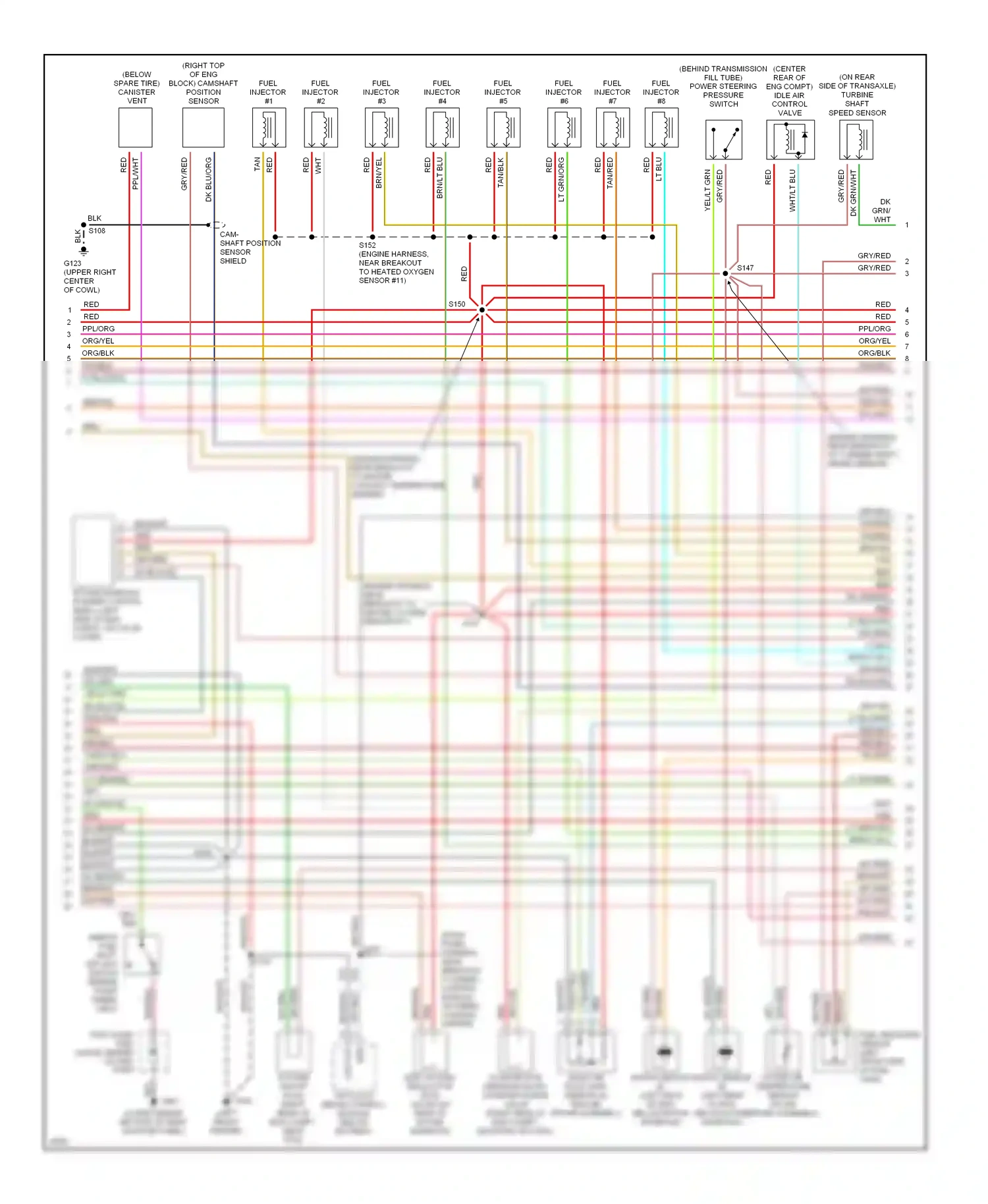 Wiring diagram dk grn for Ford Taurus III (1995-1999) (10 of 23)