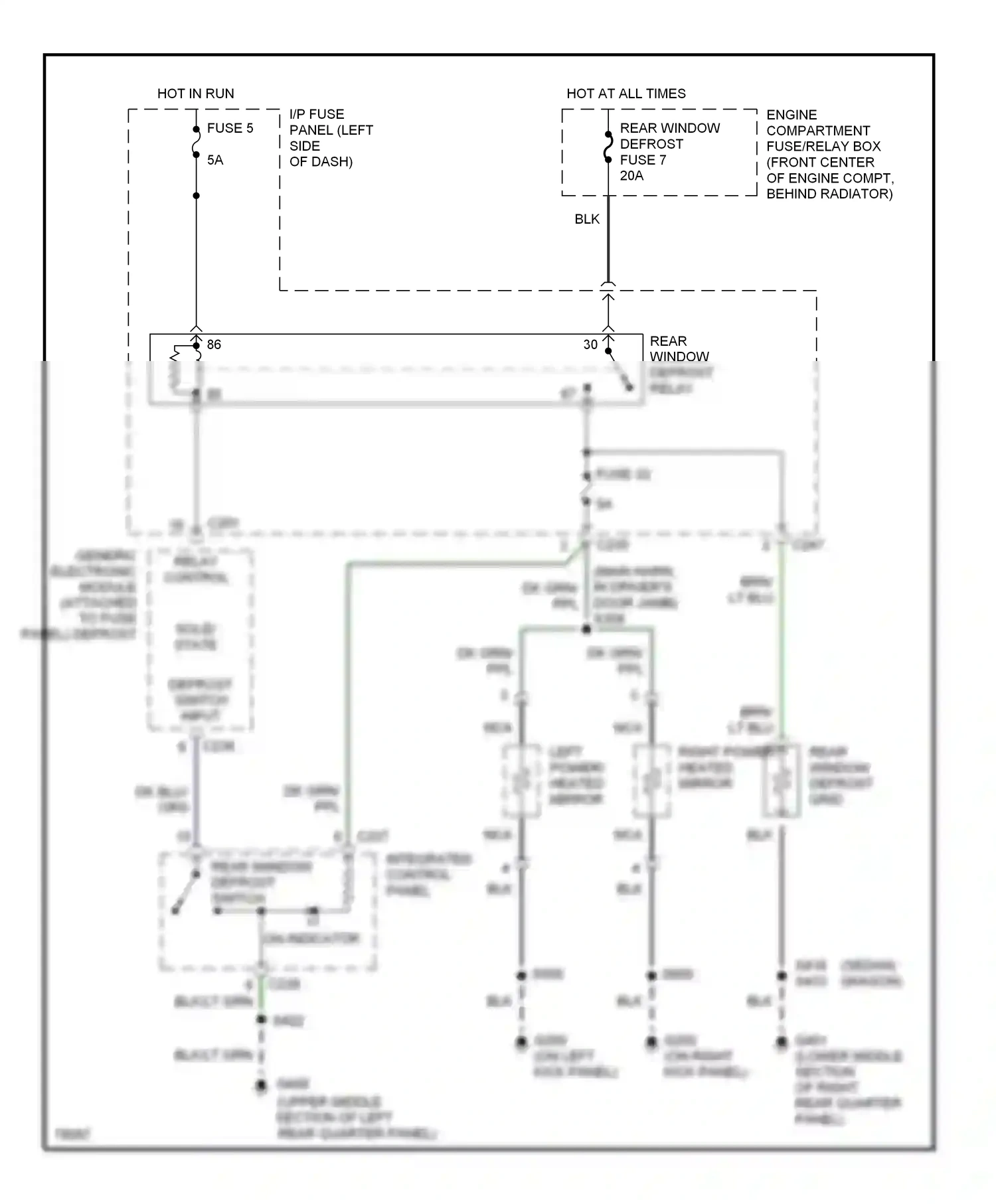 Wiring diagram nca for Ford Taurus III (1995-1999) (5 of 36)