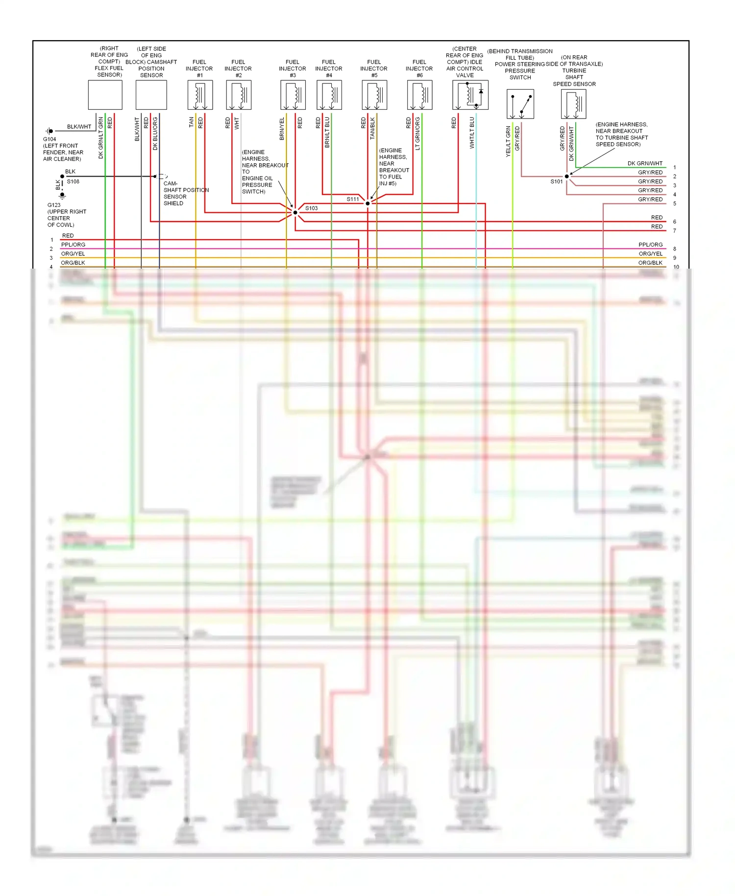 Wiring diagram red for Ford Taurus III (1995-1999) (19 of 44)