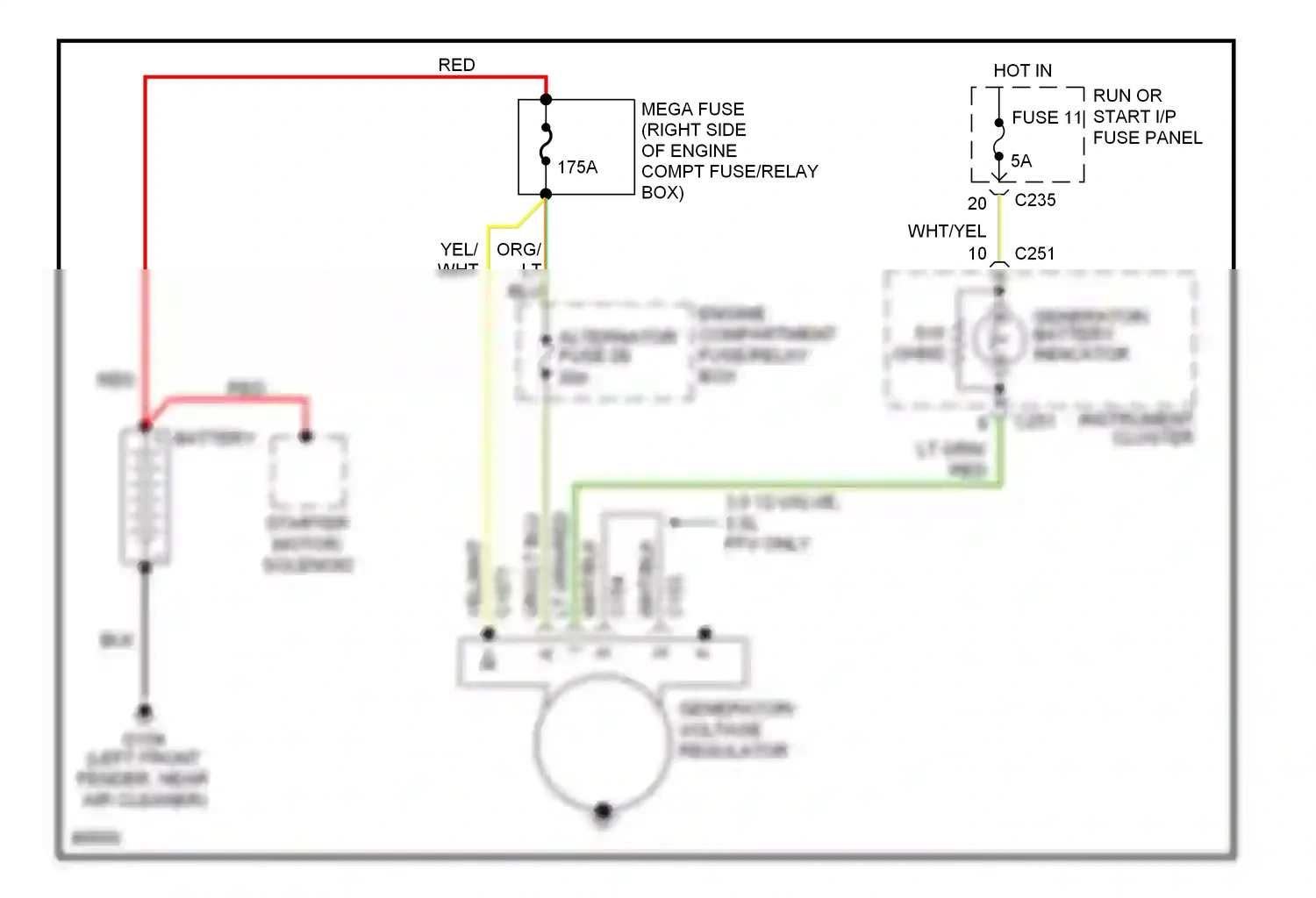 Wiring diagram wht for Ford Taurus III (1995-1999) (35 of 49)