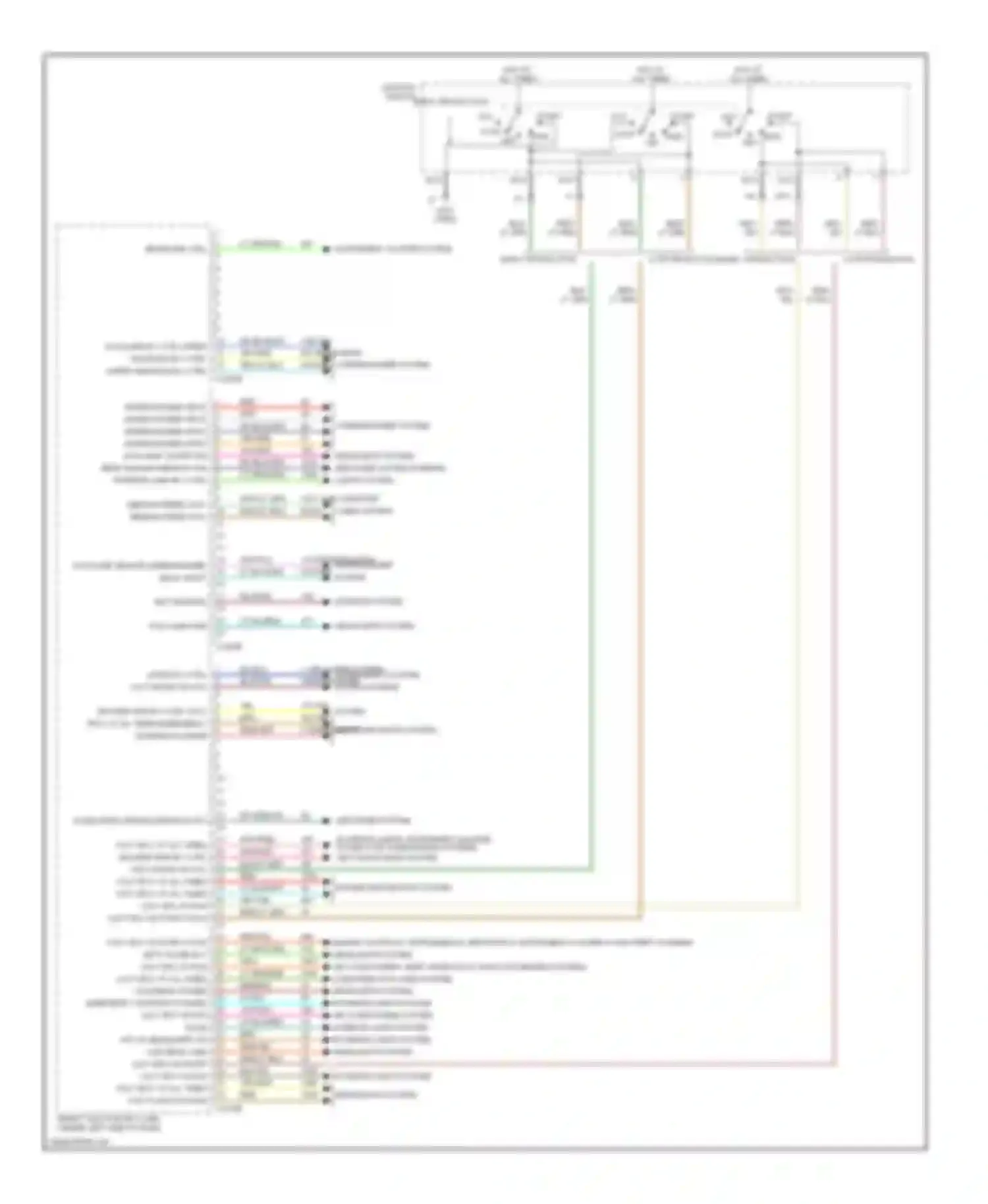 Taurus Ford IV facelift (2004-2006): Body control modules circuit (2 of 2)