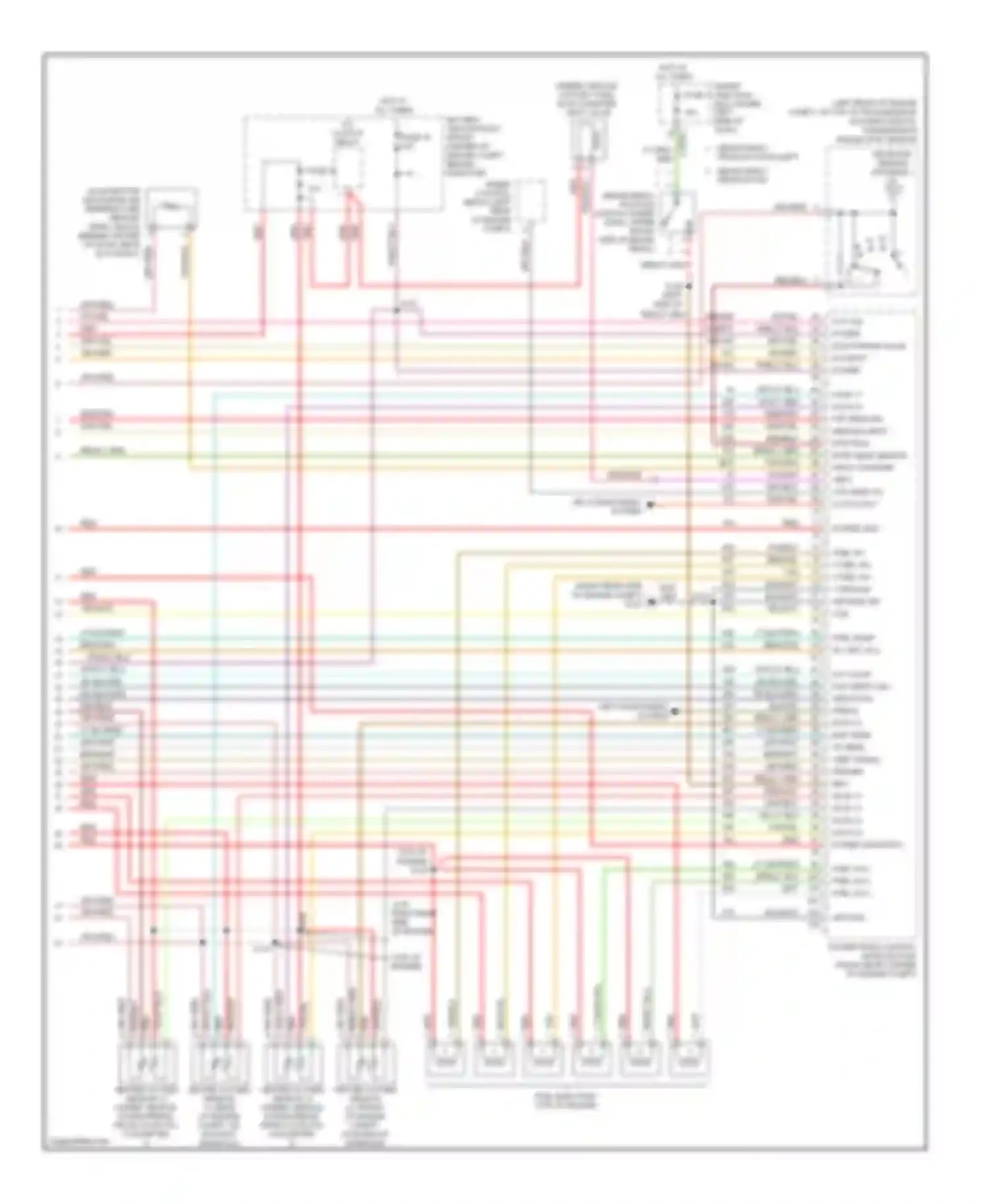 Taurus Ford IV facelift (2004-2006): Wiring diagram engine performance 3.0l 12-valve (4 of 4)