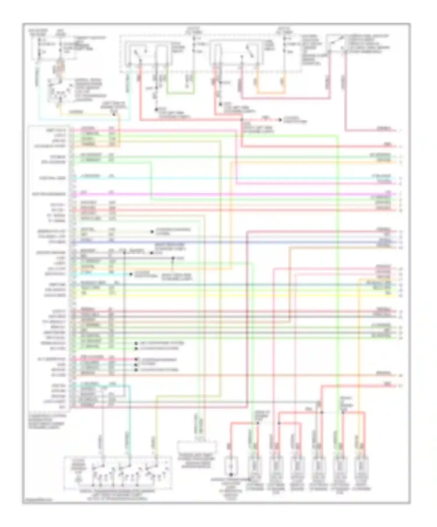 Taurus Ford IV facelift (2004-2006): Wiring diagram engine performance 3.0l 24-valve (1 of 4)