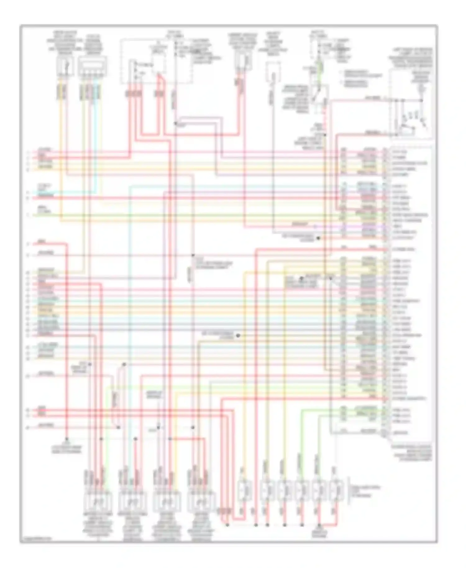 Taurus Ford IV facelift (2004-2006): Wiring diagram engine performance 3.0l 24-valve (4 of 4)