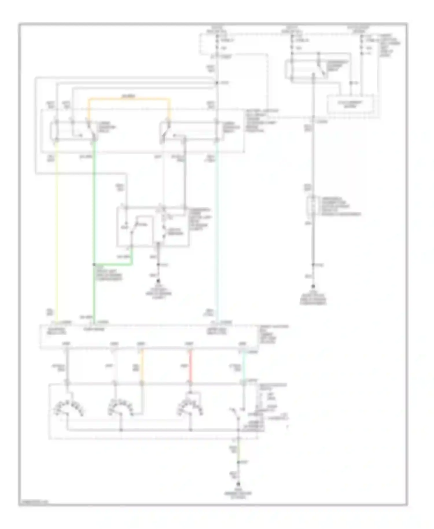 Taurus Ford IV facelift (2004-2006): Front wiper/washer circuit