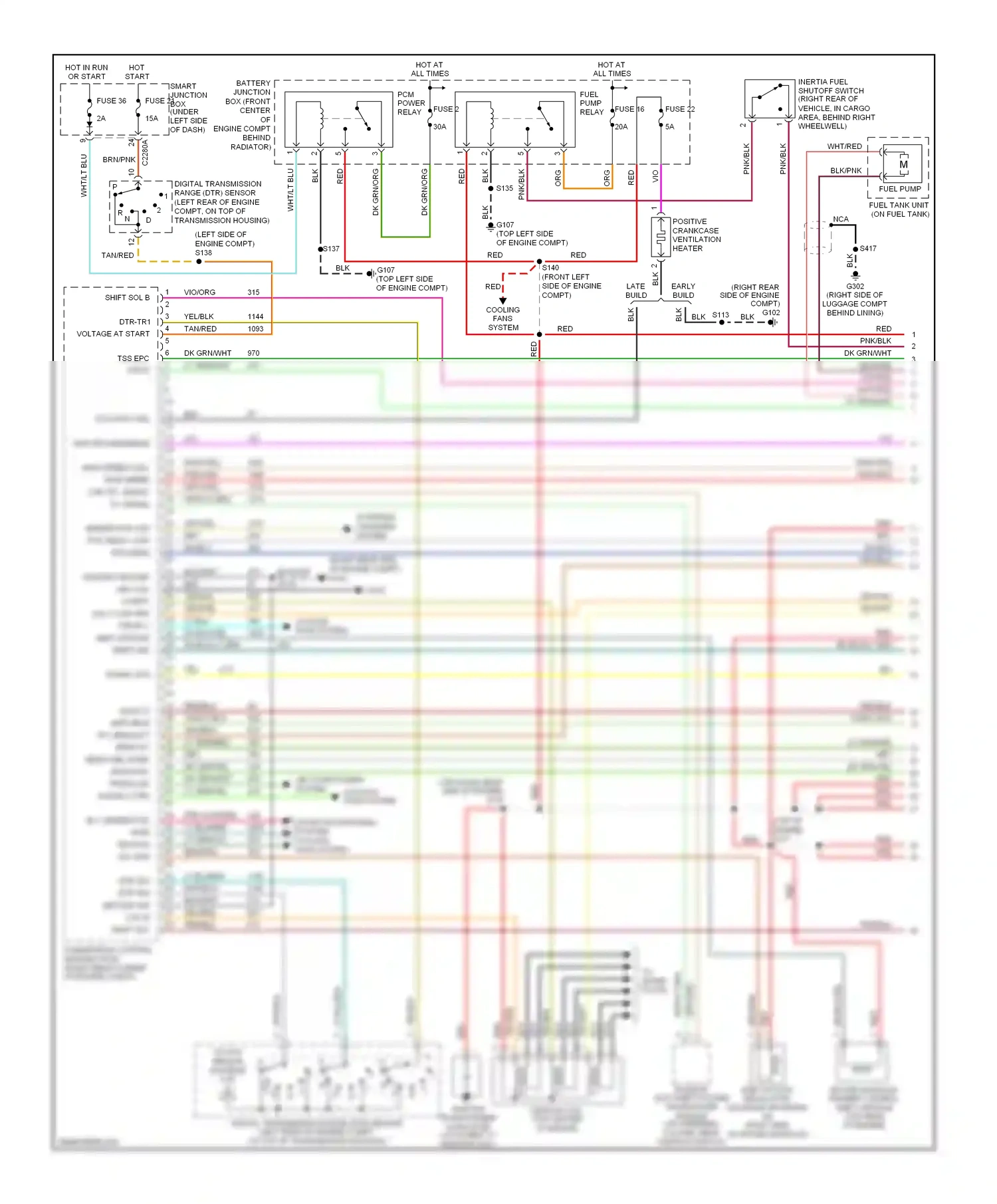 Ford Taurus IV facelift (2004-2006) blk wiring diagram  (15 of 63)