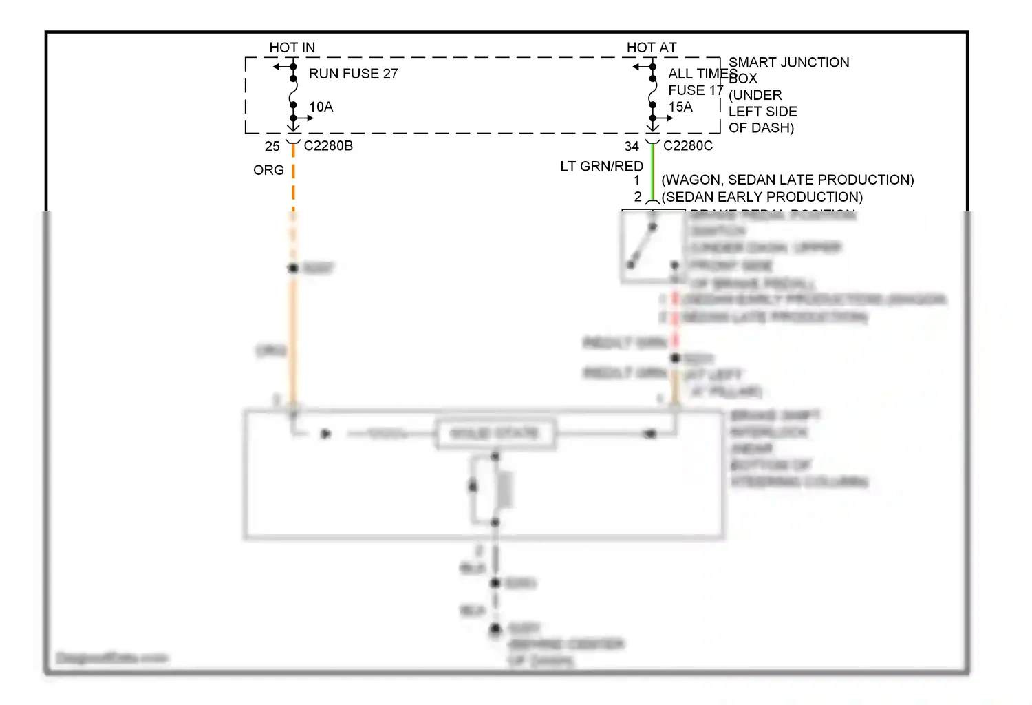 Ford Taurus IV facelift (2004-2006) blk wiring diagram  (56 of 63)