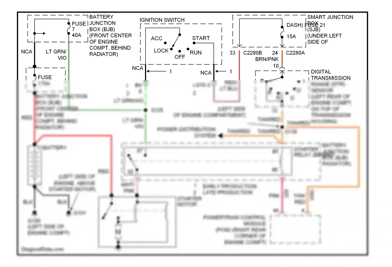 Ford Taurus IV facelift (2004-2006) blk wiring diagram  (57 of 63)