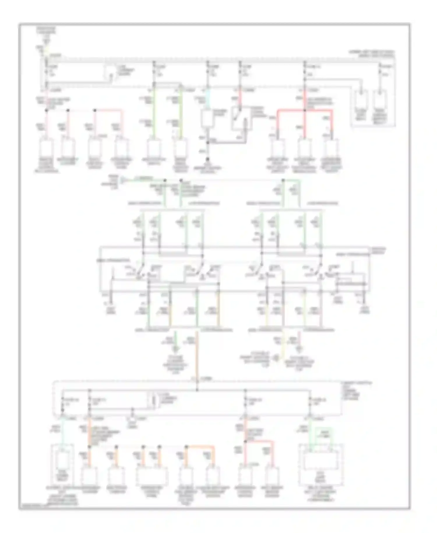Wiring diagram multi- function switch for Ford Taurus IV facelift (2004-2006)