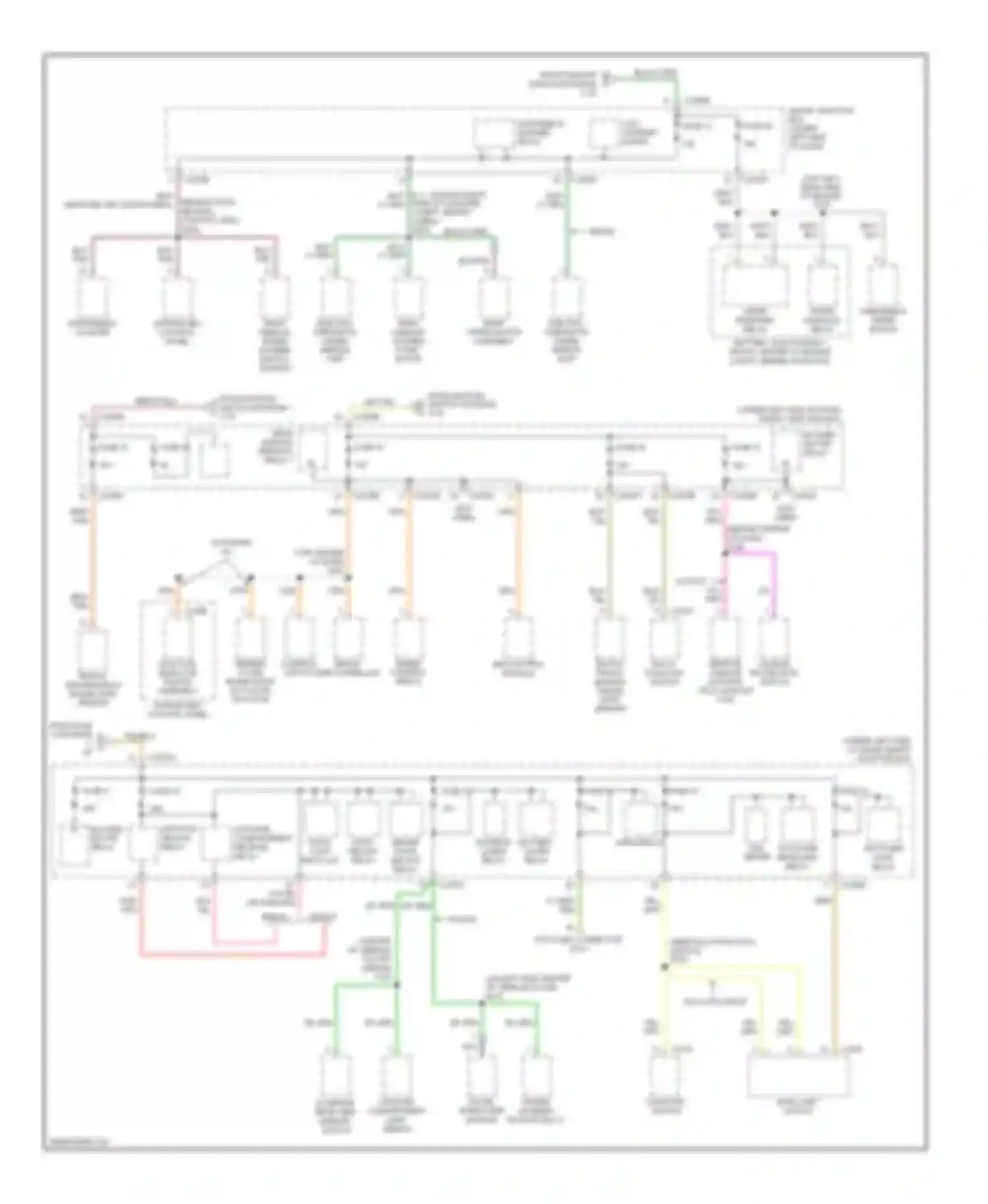 Wiring diagram multi- function switch for Ford Taurus IV facelift (2004-2006)