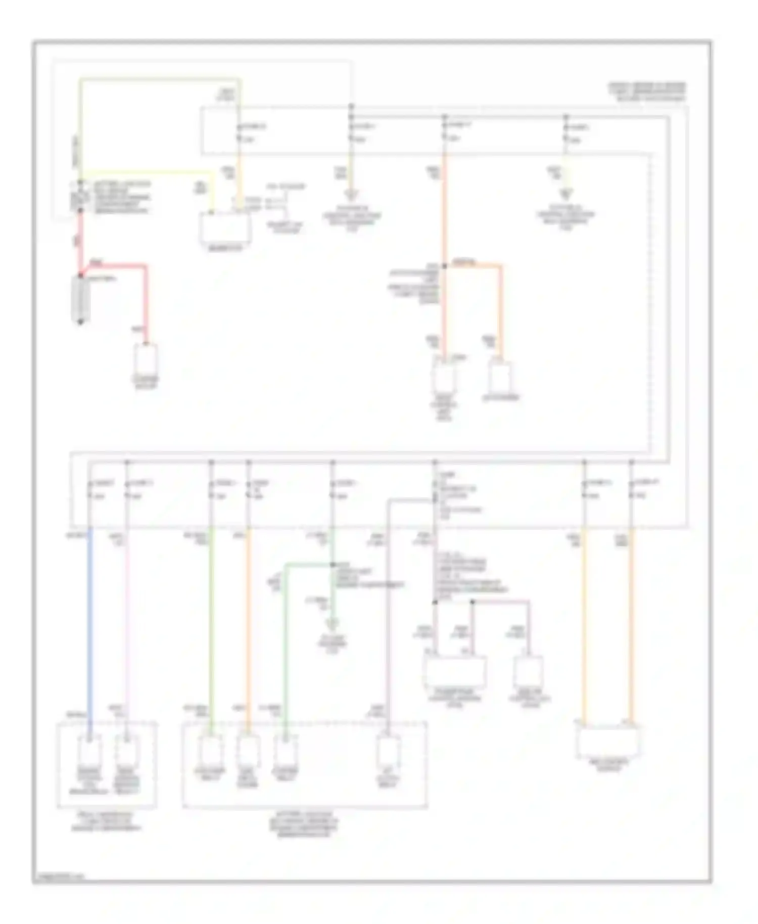 Wiring diagram fuse 3 for Ford Taurus IV facelift (2004-2006)