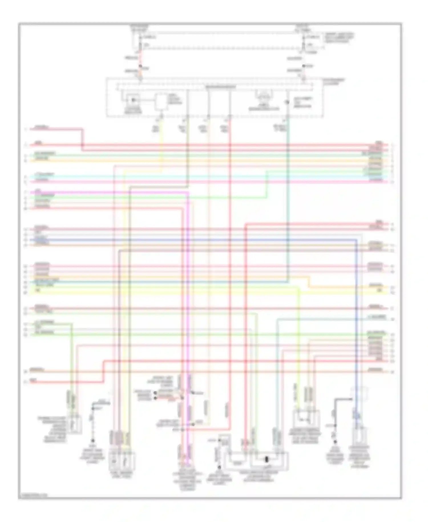 Wiring diagram check engine indicator for Ford Taurus IV facelift (2004-2006)