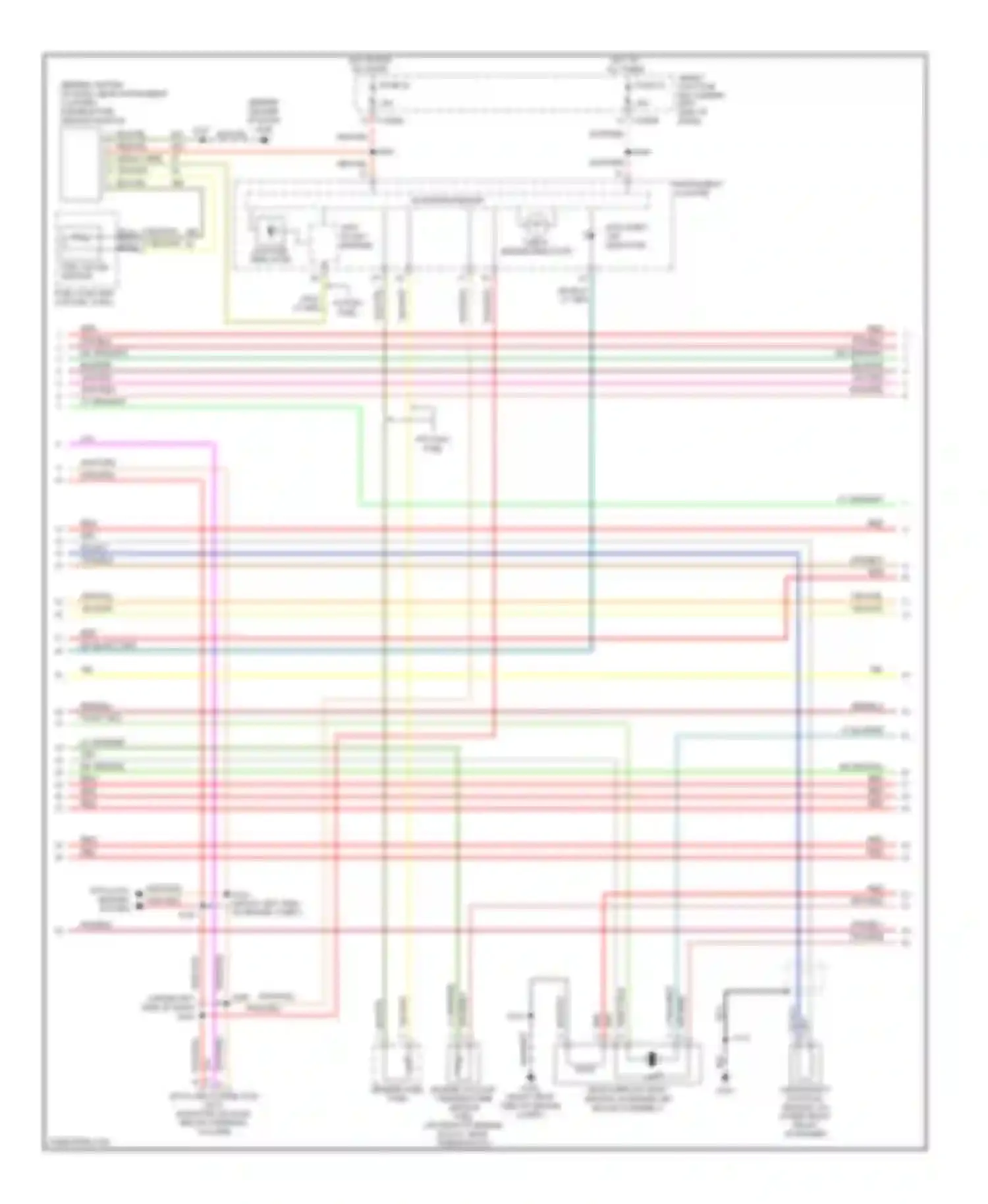 Wiring diagram check engine indicator for Ford Taurus IV facelift (2004-2006)