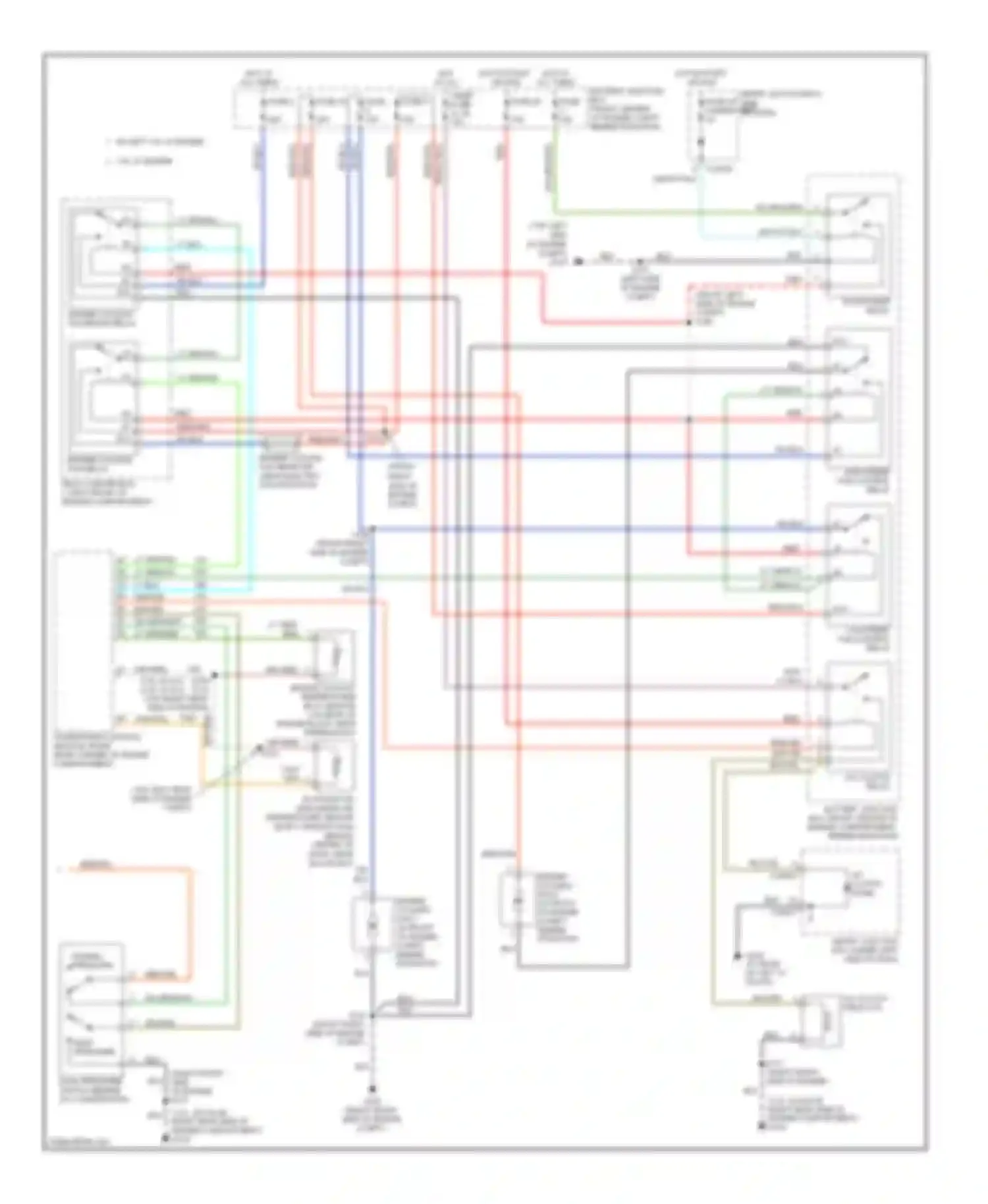 Wiring diagram pcm power relay for Ford Taurus IV facelift (2004-2006)