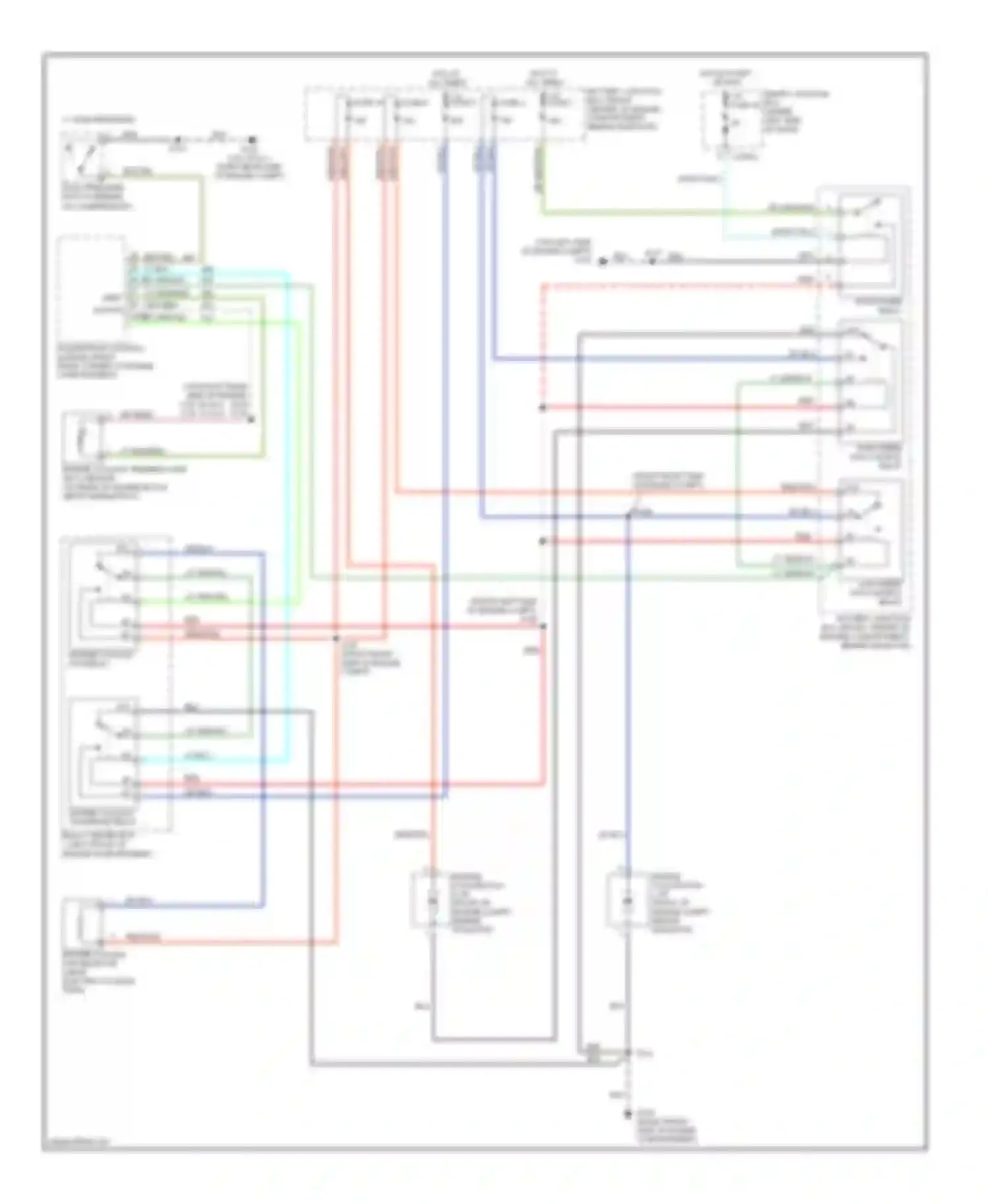 Wiring diagram fuse 4 for Ford Taurus IV facelift (2004-2006)