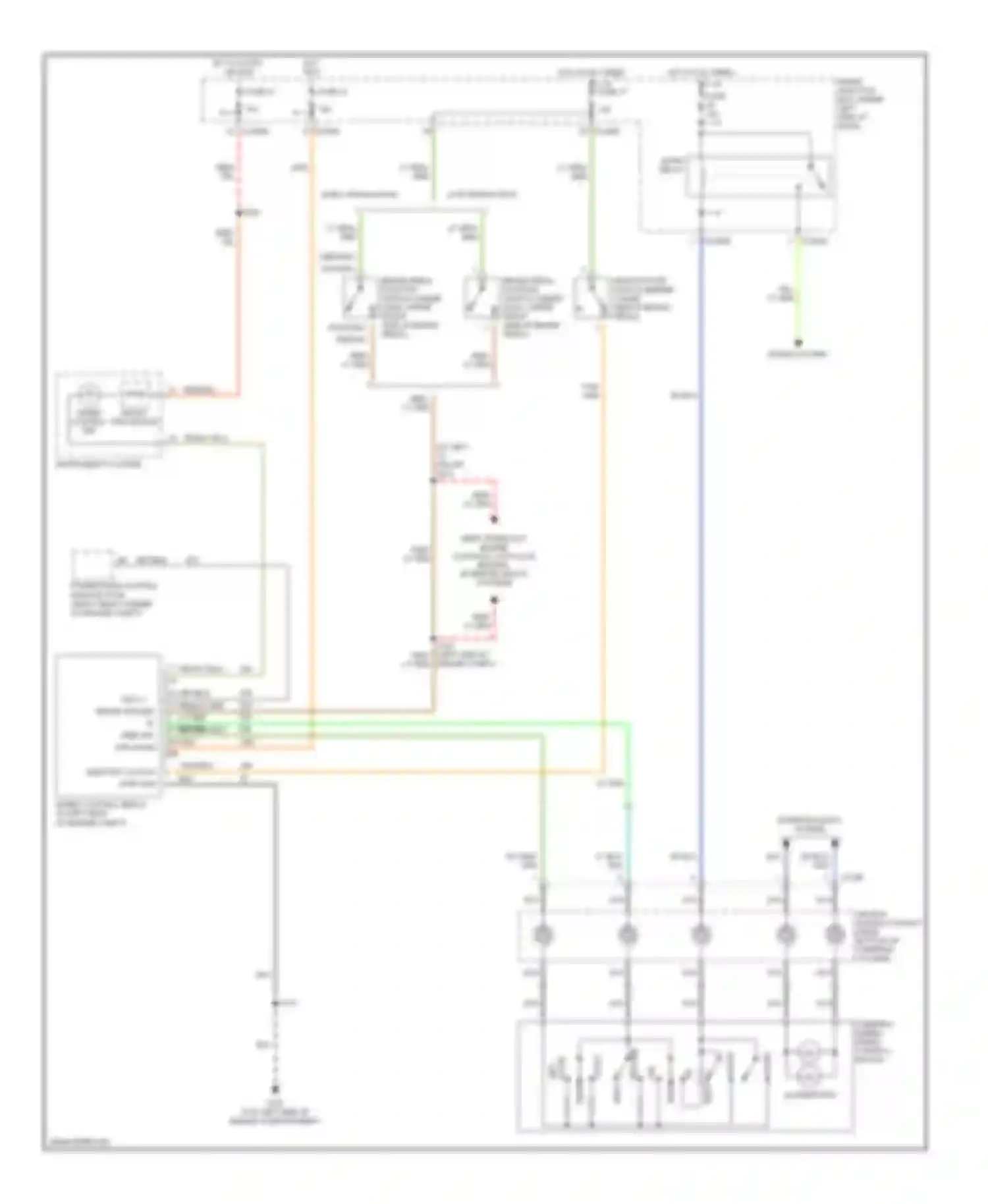 Wiring diagram micro- processor for Ford Taurus IV facelift (2004-2006)