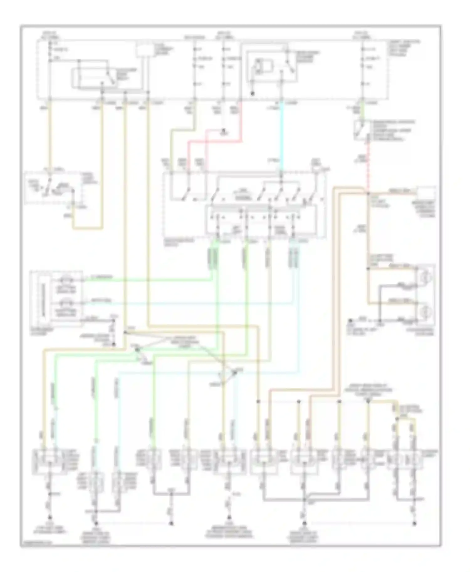 Wiring diagram left turn for Ford Taurus IV facelift (2004-2006) (2 of 2)