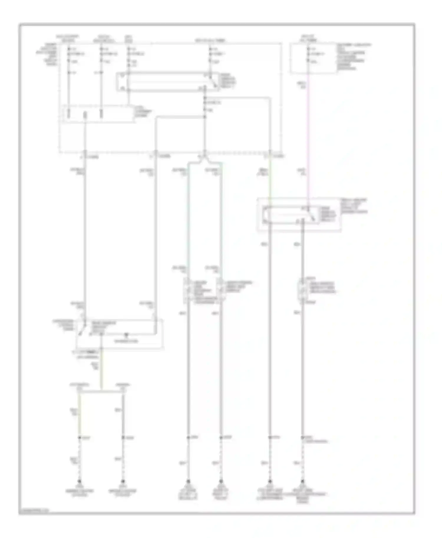 Wiring diagram low current board for Ford Taurus IV facelift (2004-2006) (3 of 22)