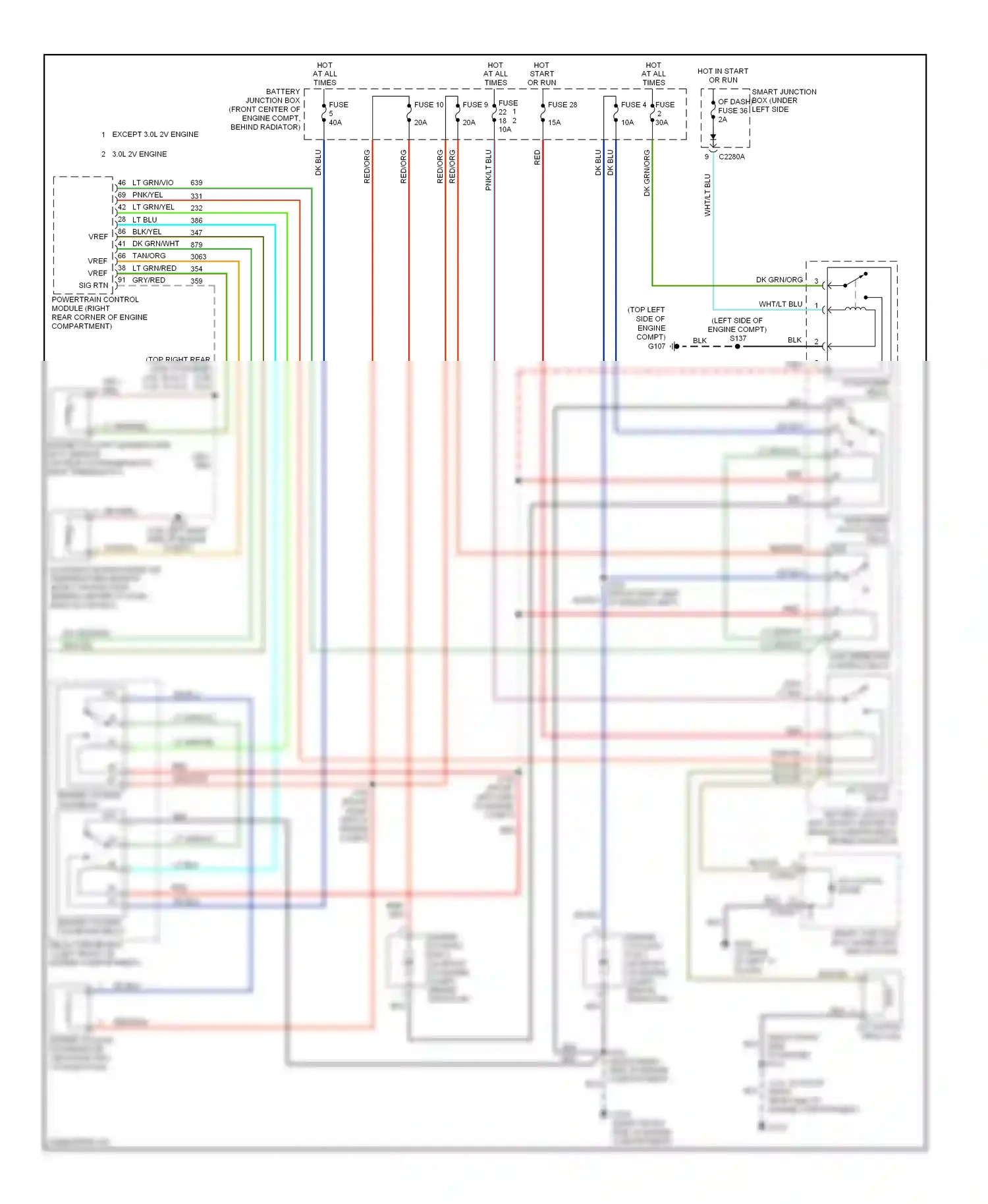 Ford Taurus IV facelift (2004-2006) lt blu wiring diagram  (1 of 35)