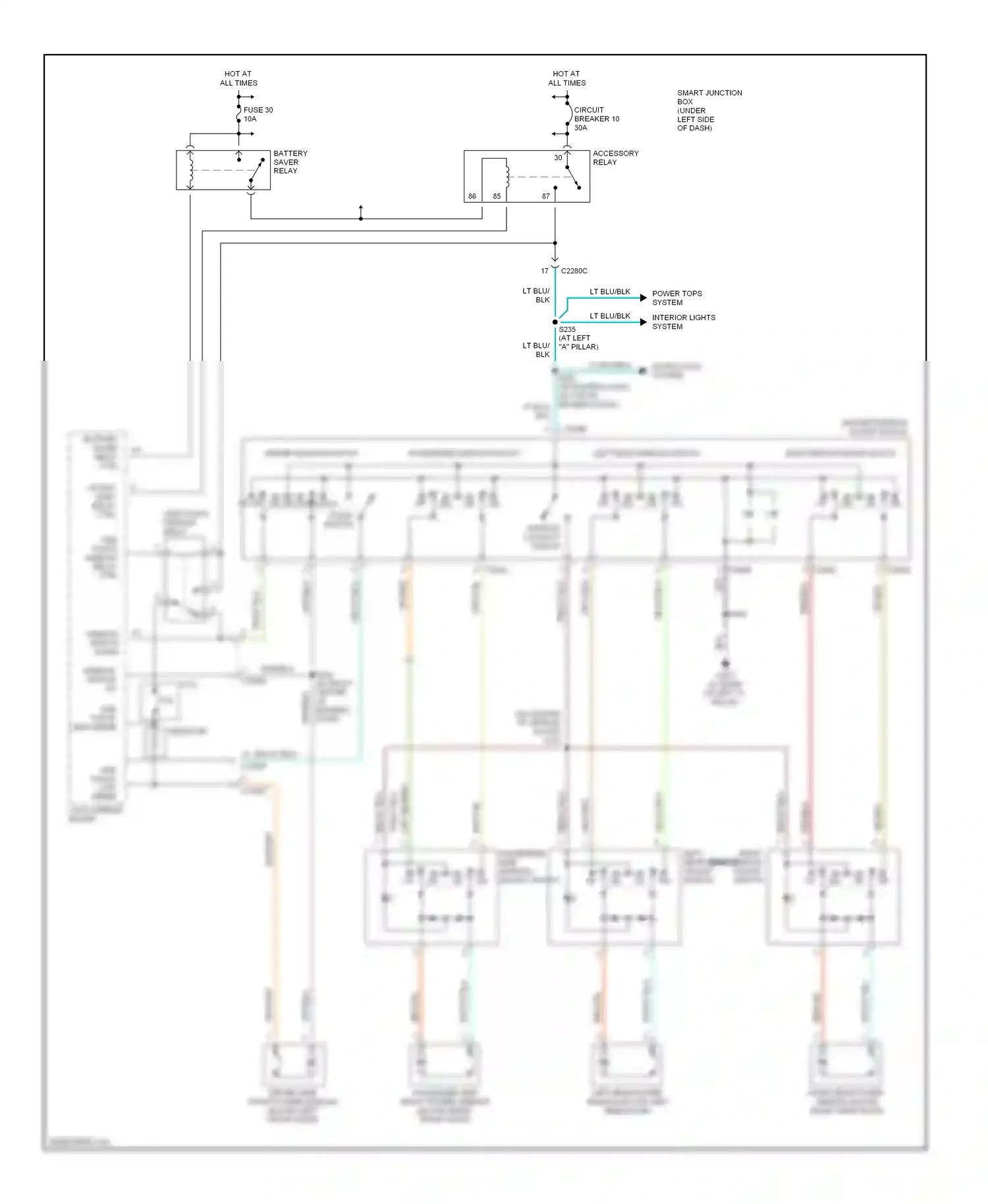 Ford Taurus IV facelift (2004-2006) lt blu wiring diagram  (28 of 35)
