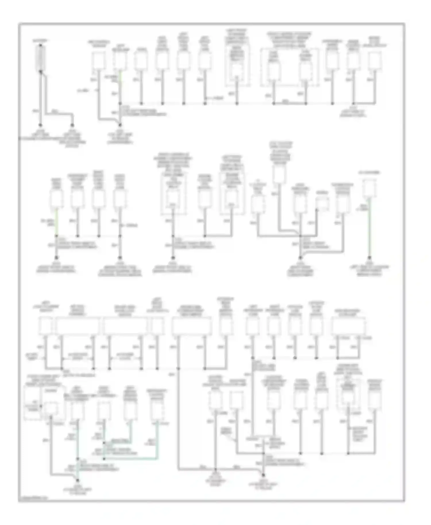 Wiring diagram master window adjust switch high mounted stoplamp for Ford Taurus IV facelift (2004-2006) (1 of 1)