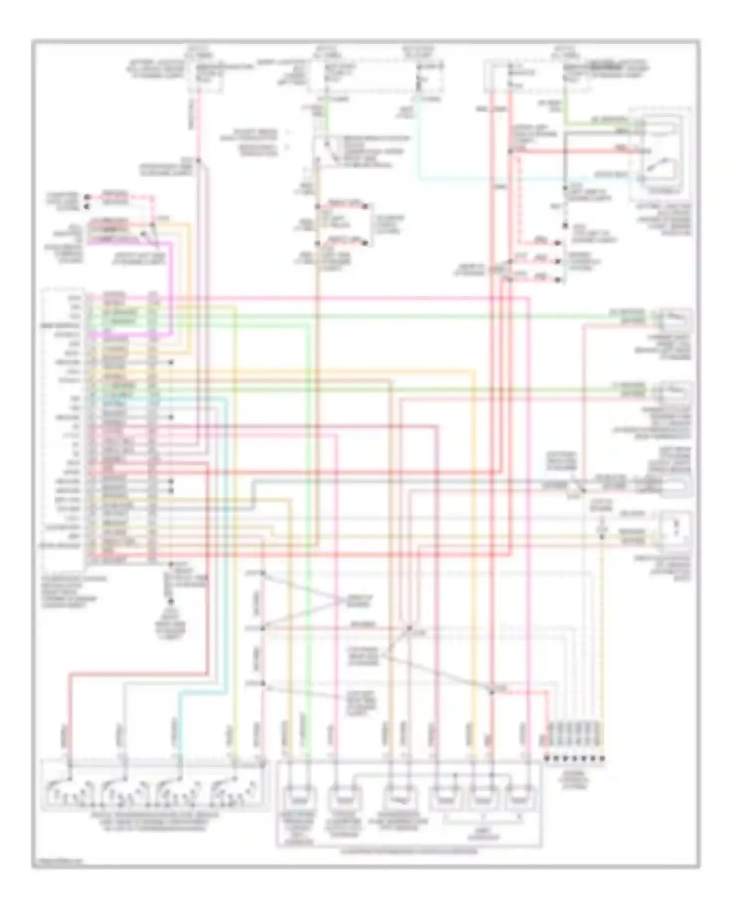Wiring diagram computer data lines system for Ford Taurus IV facelift (2004-2006)
