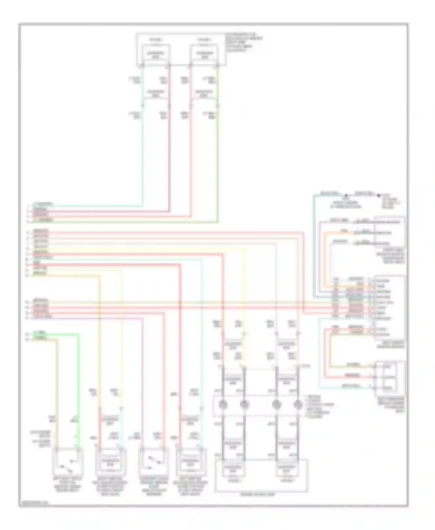 Wiring diagram red/org for Ford Taurus IV facelift (2004-2006)